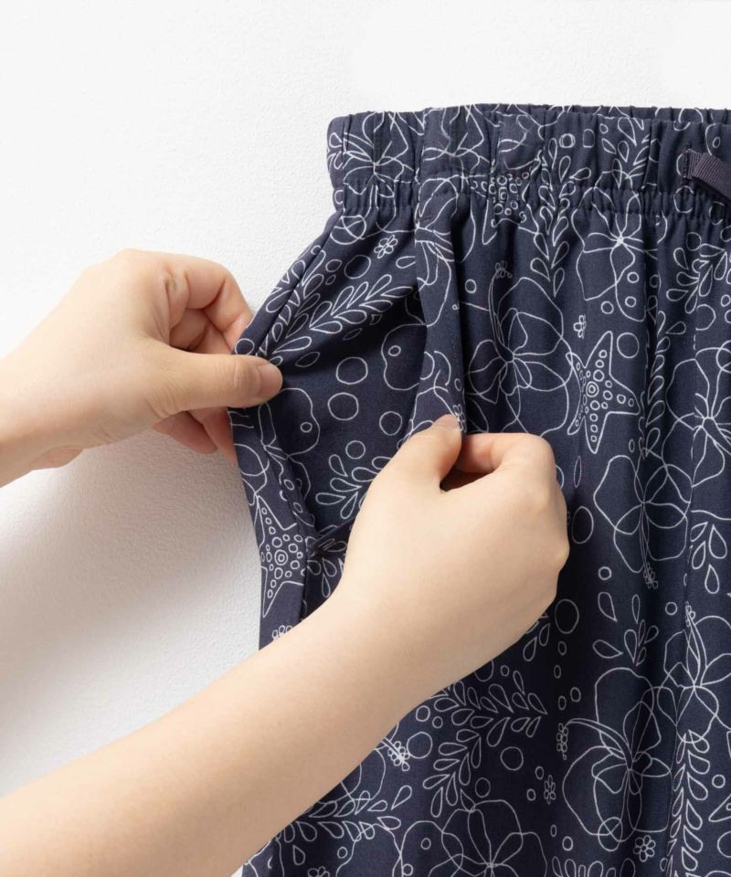nAvy SARARI  レーヨンステテコ フラワー柄 レディース商品画像-36