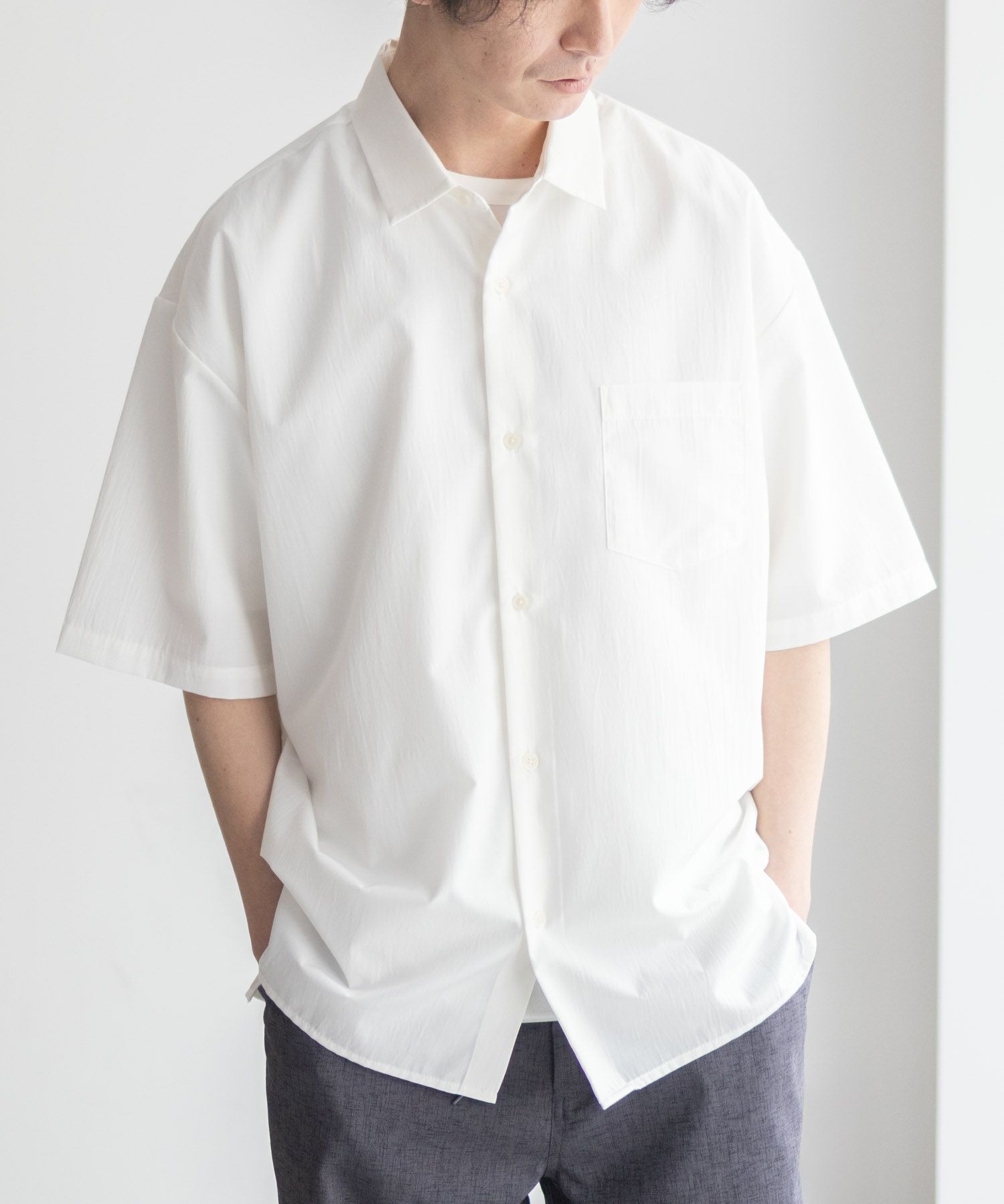 URBAN COLLECTION カラー半袖シャツ メンズ