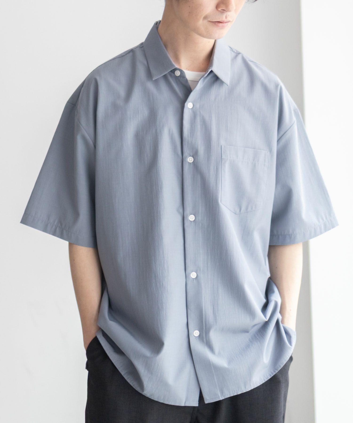URBAN COLLECTION カラー半袖シャツ メンズ