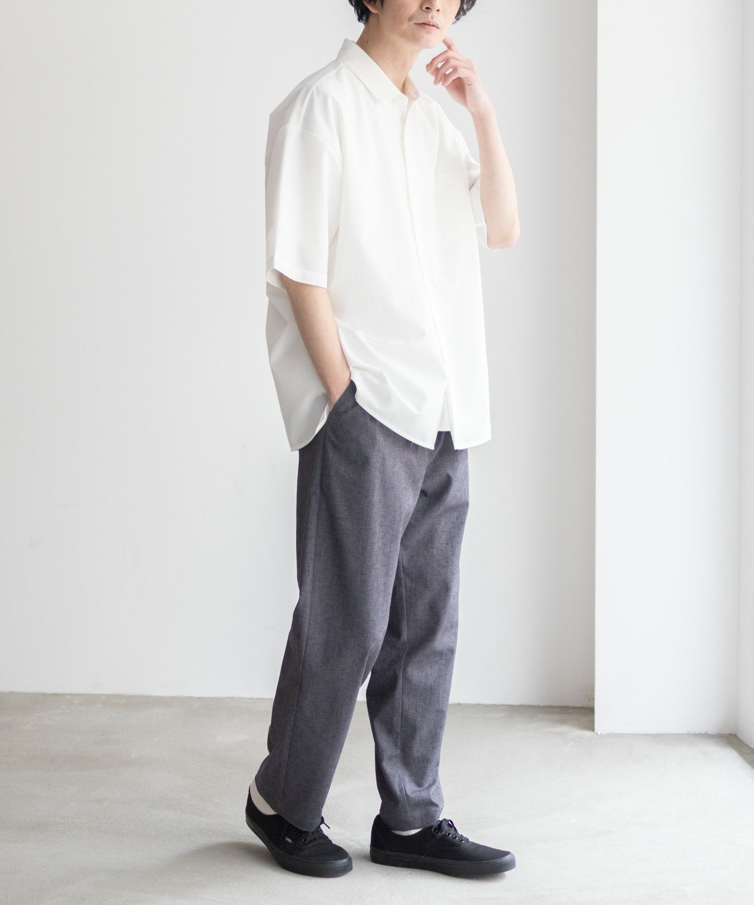URBAN COLLECTION カラー半袖シャツ メンズ