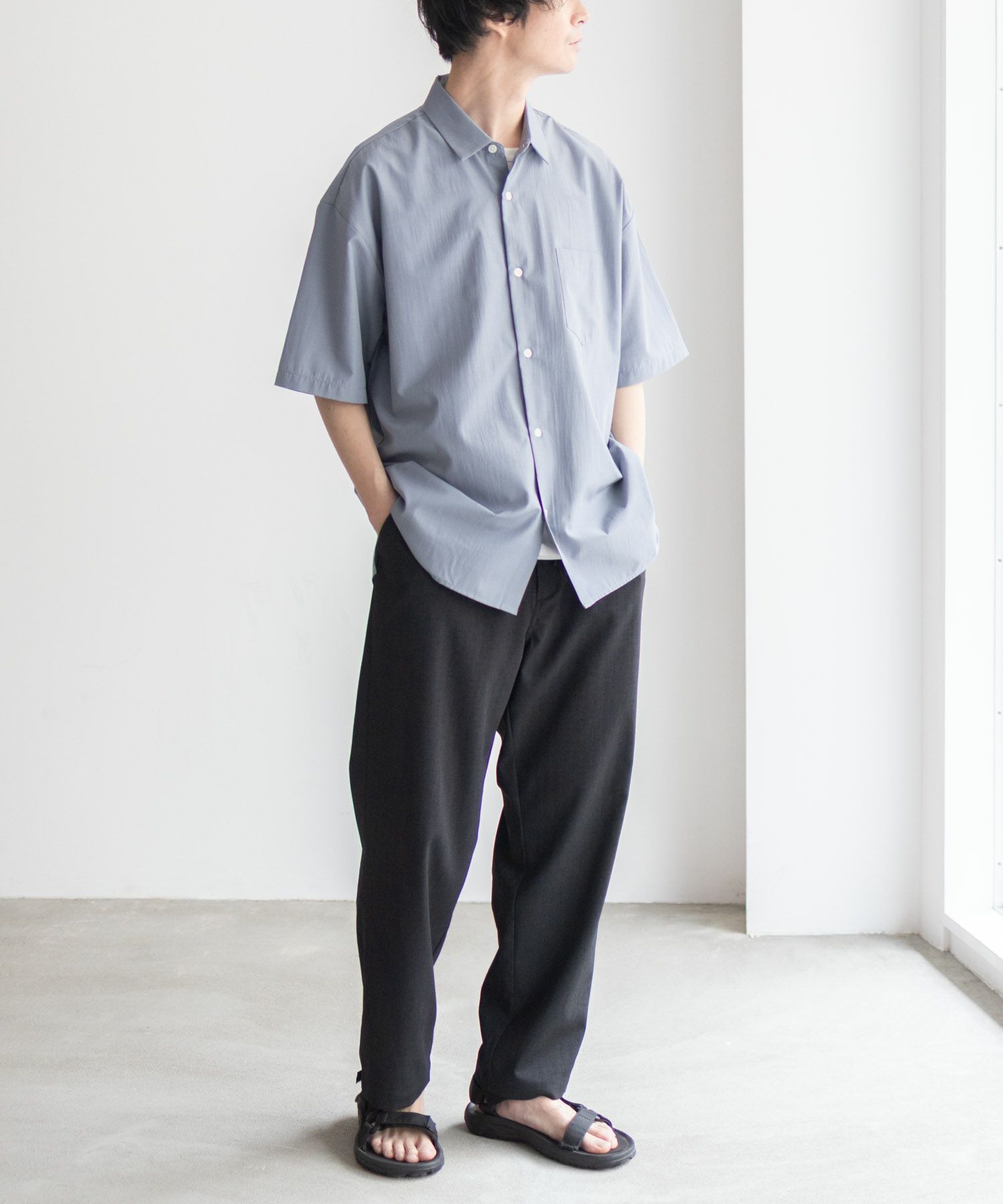 URBAN COLLECTION カラー半袖シャツ メンズ