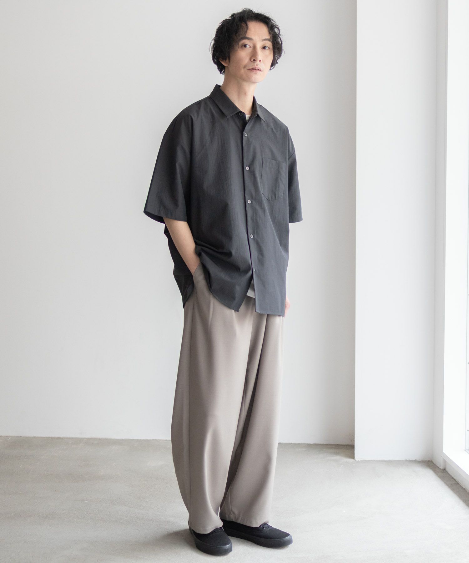 URBAN COLLECTION カラー半袖シャツ メンズ