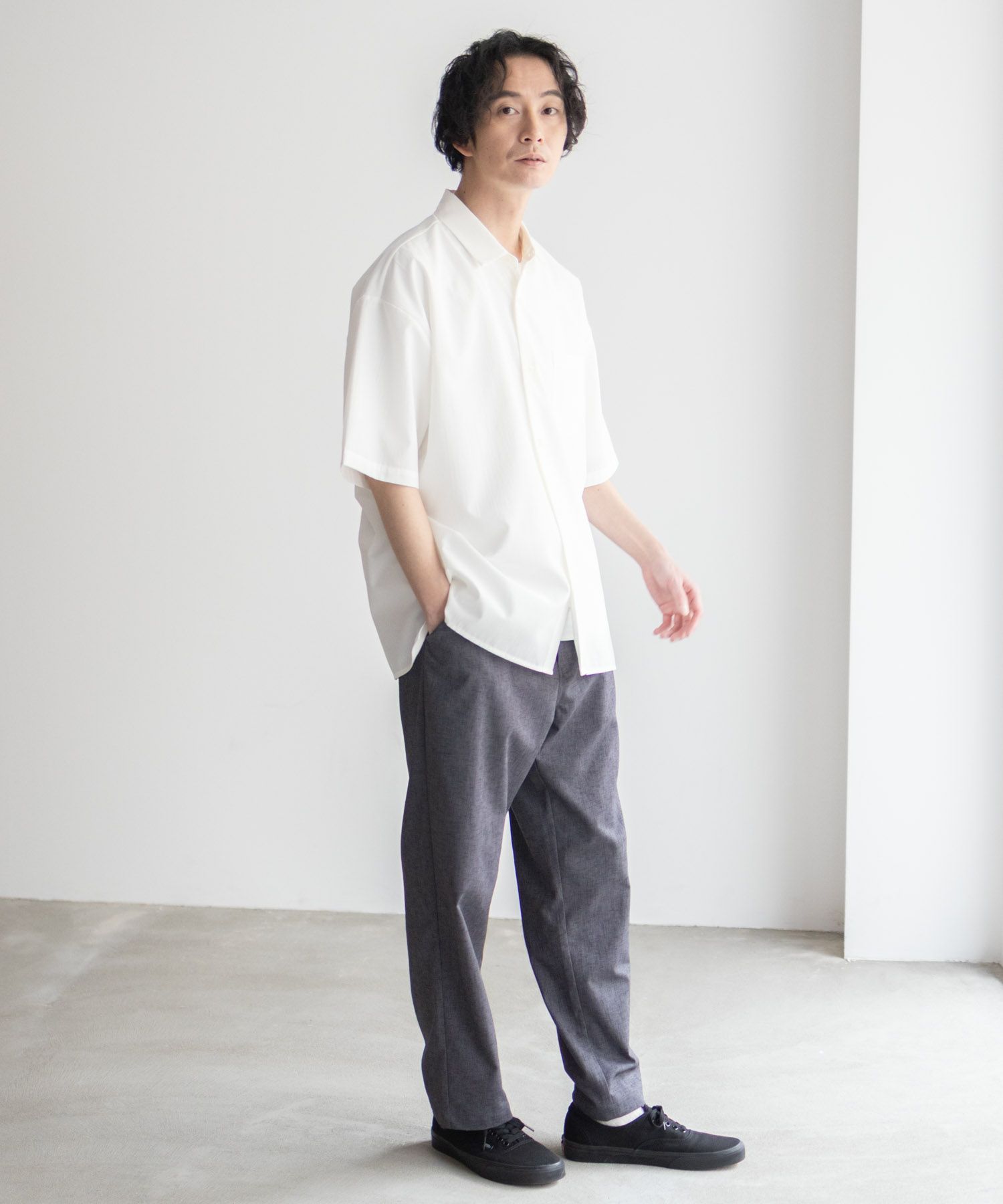 URBAN COLLECTION カラー半袖シャツ メンズ