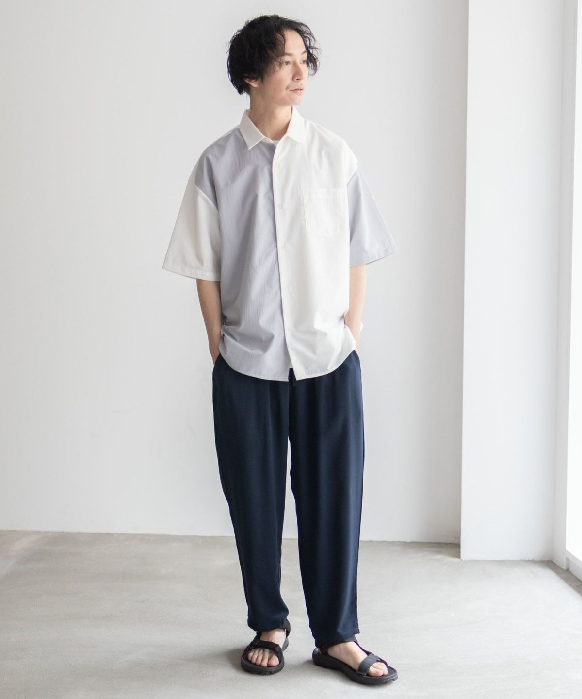 URBAN COLLECTION カラー半袖シャツ メンズ