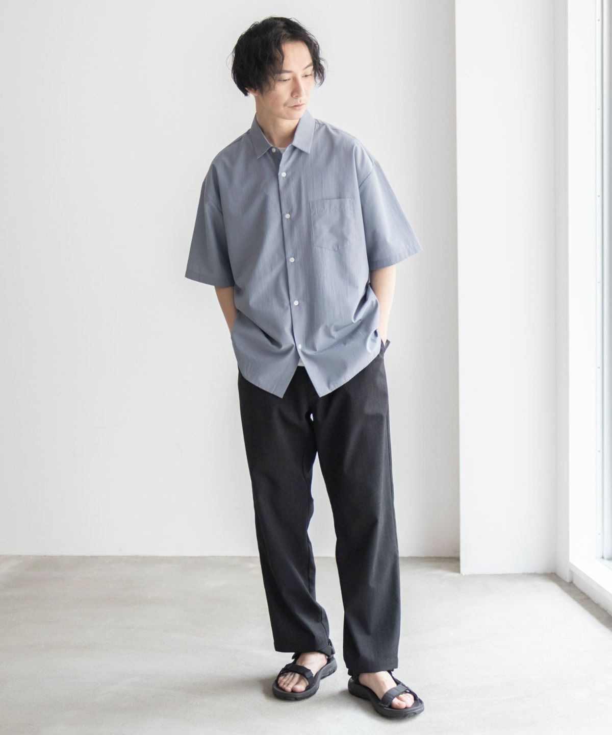 URBAN COLLECTION カラー半袖シャツ メンズ