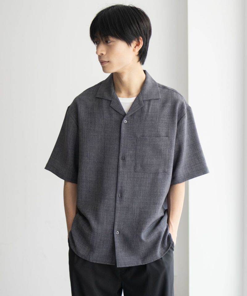 URBAN COLLECTION  リネンライクルーズシャツ メンズ商品画像-2