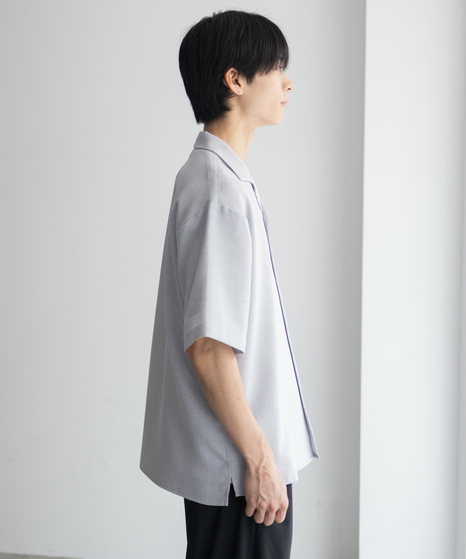URBAN COLLECTION リネンライクルーズシャツ メンズ