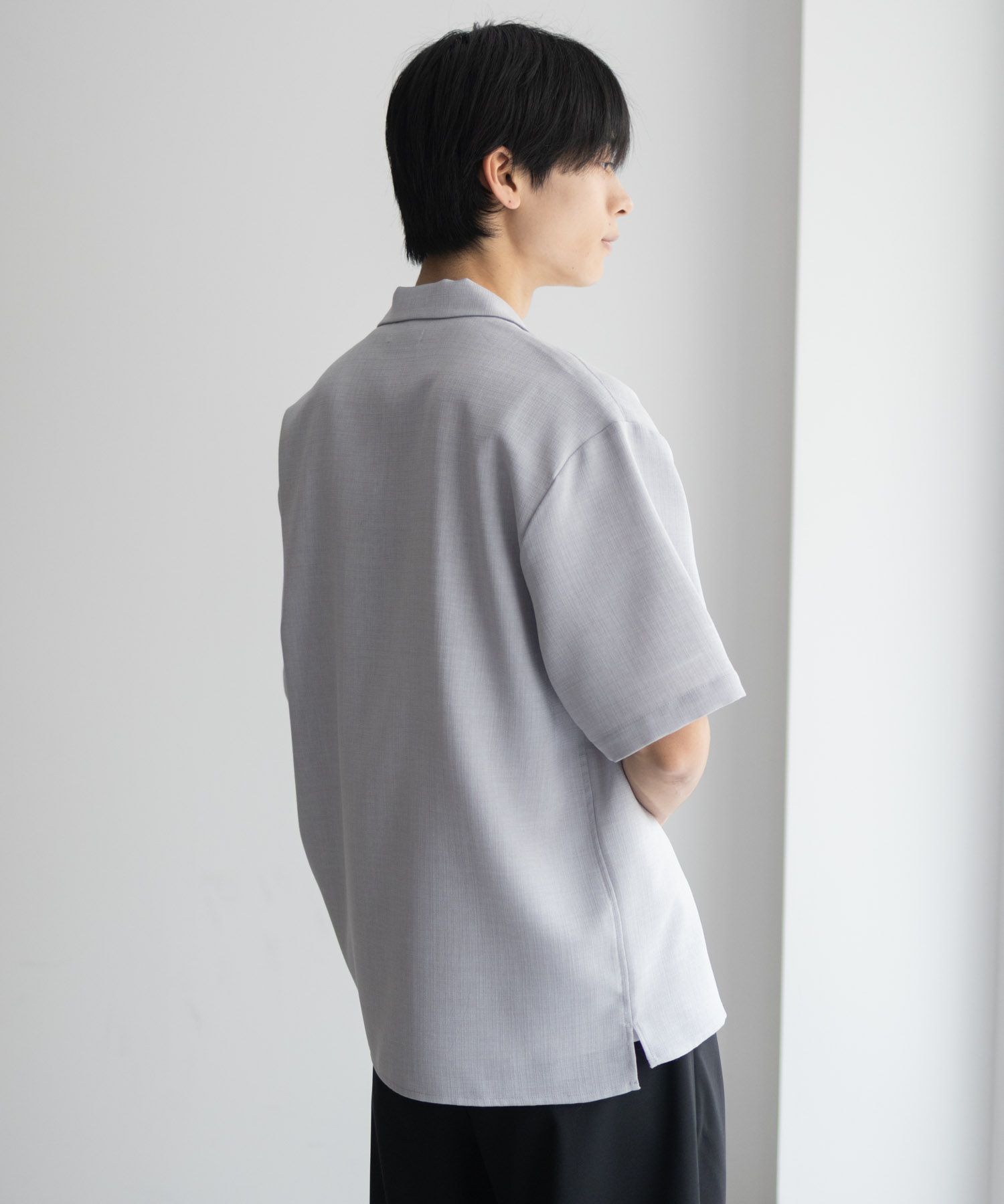 URBAN COLLECTION  リネンライクルーズシャツ メンズ商品画像-8