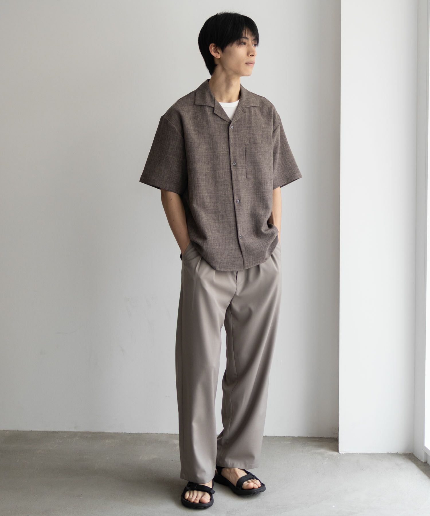 URBAN COLLECTION  リネンライクルーズシャツ メンズ商品画像-28