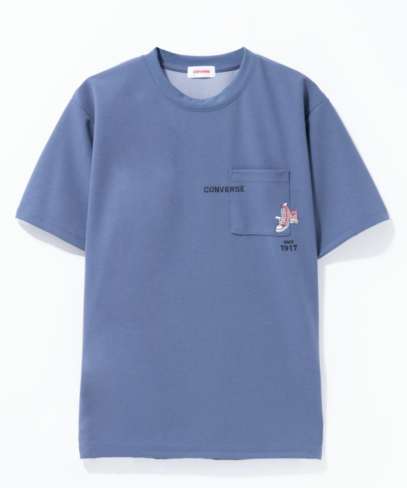 CONVERSE  ポンチ素材 ドライTシャツ メンズ メール便 対応商品商品画像-5