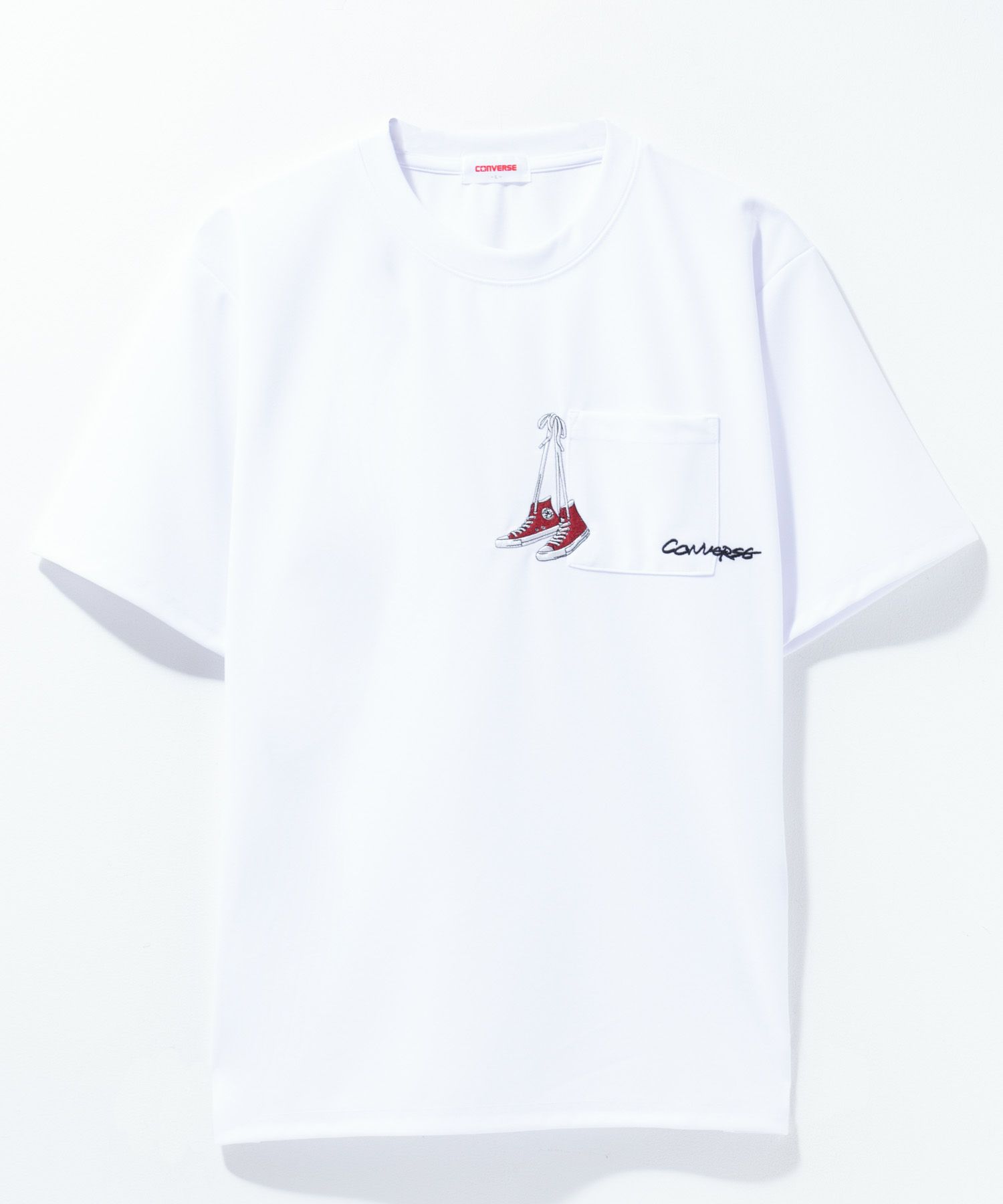 CONVERSE ポンチ素材 ドライTシャツ メンズ ネコポス 対応商品