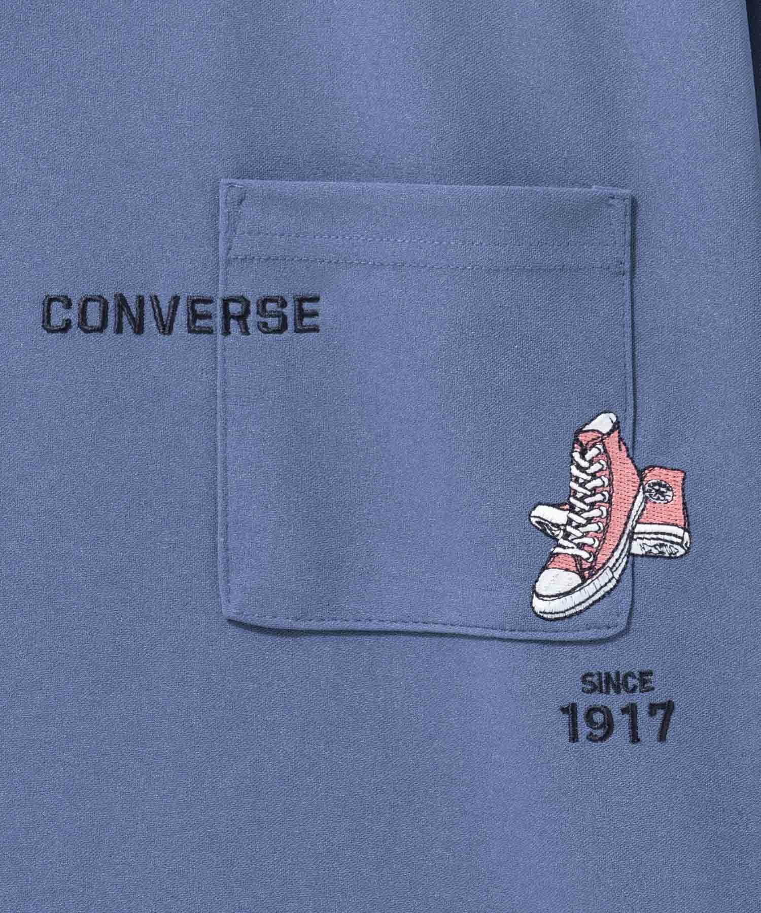 CONVERSE  ポンチ素材 ドライTシャツ メンズ メール便 対応商品商品画像-13