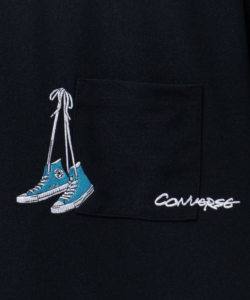CONVERSE ポンチ素材 ドライTシャツ メンズ メール便 対応商品商品画像-16