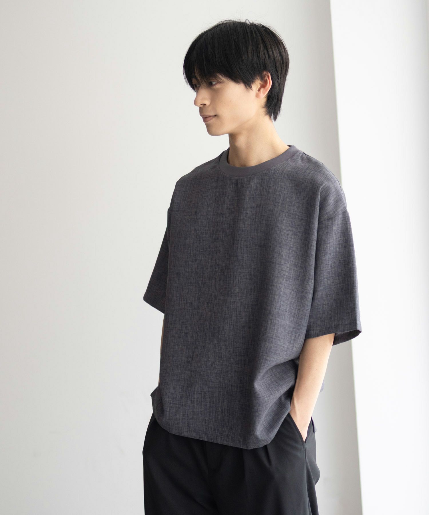 URBAN COLLECTION  リネンライクTシャツ メンズ メール便 対応商品商品サムネイル-5