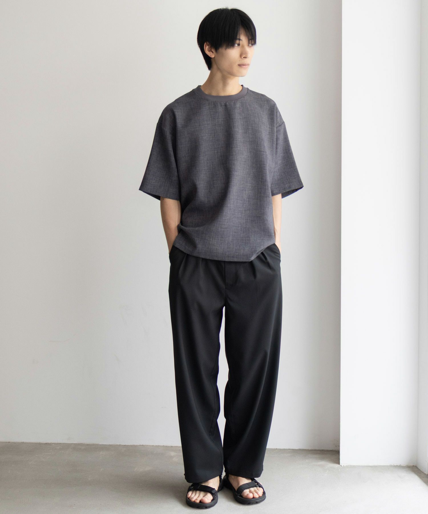 URBAN COLLECTION  リネンライクTシャツ メンズ メール便 対応商品商品画像-9