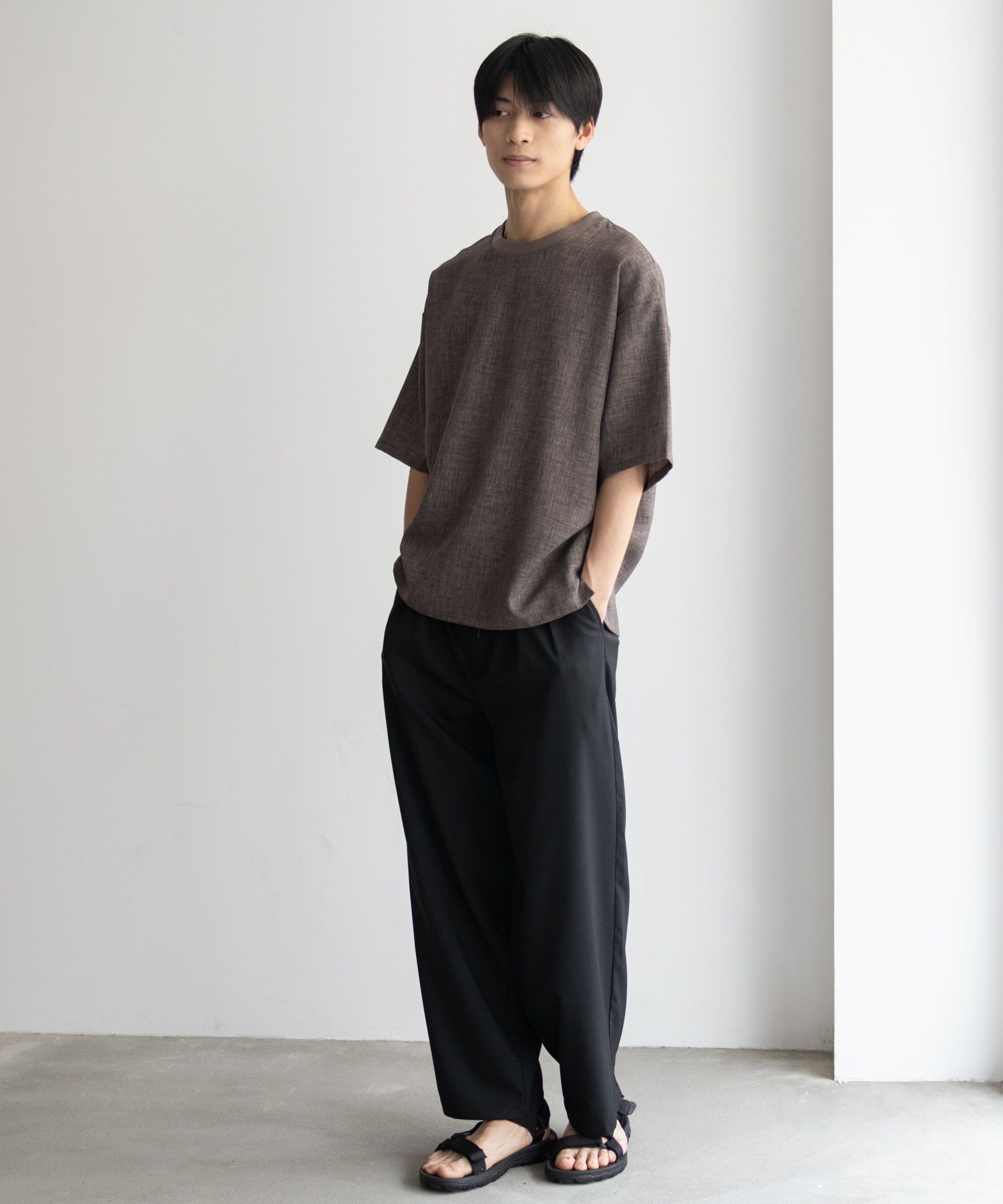 URBAN COLLECTION  リネンライクTシャツ メンズ メール便 対応商品商品画像-17