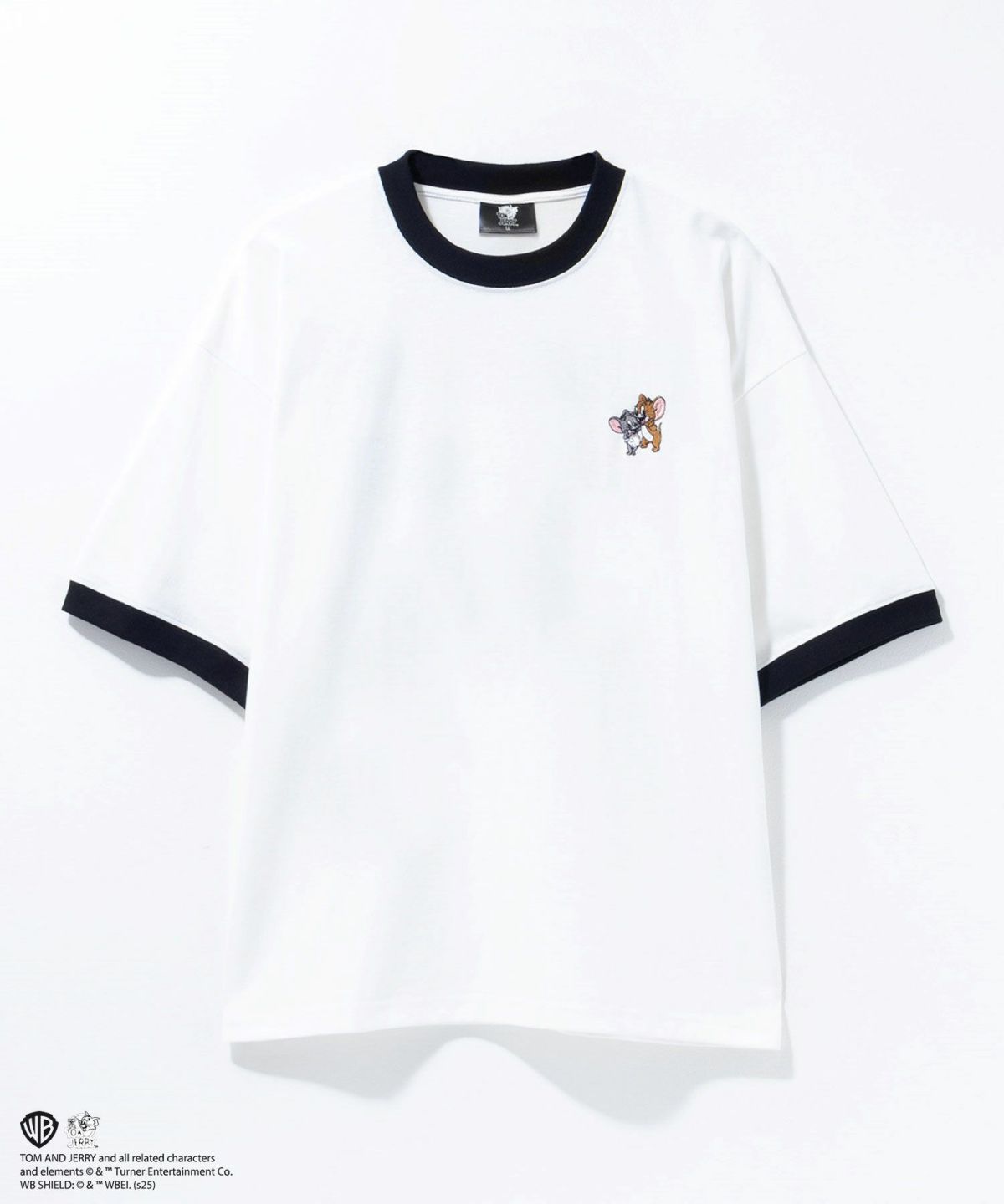 Tom and Jerry レトロリンガーネックTシャツ メンズ ネコポス 対応商品