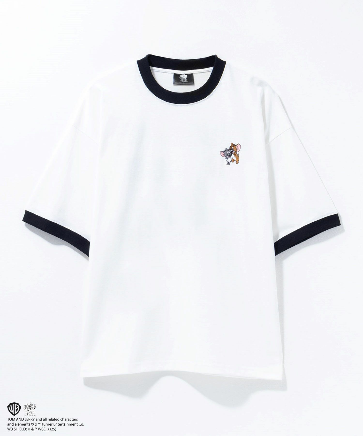 Tom and Jerry レトロリンガーネックTシャツ メンズ ネコポス 対応商品