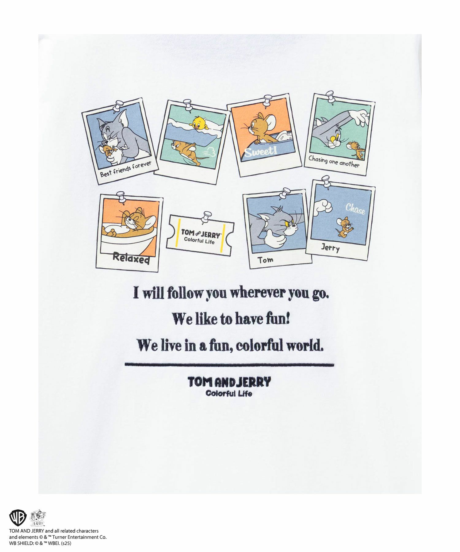 Tom and Jerry レトロリンガーネックTシャツ メンズ メール便 対応商品商品サムネイル-6