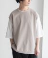 URBAN COLLECTION カットサッカーベストレイヤードTシャツ メンズ商品サムネイル-1