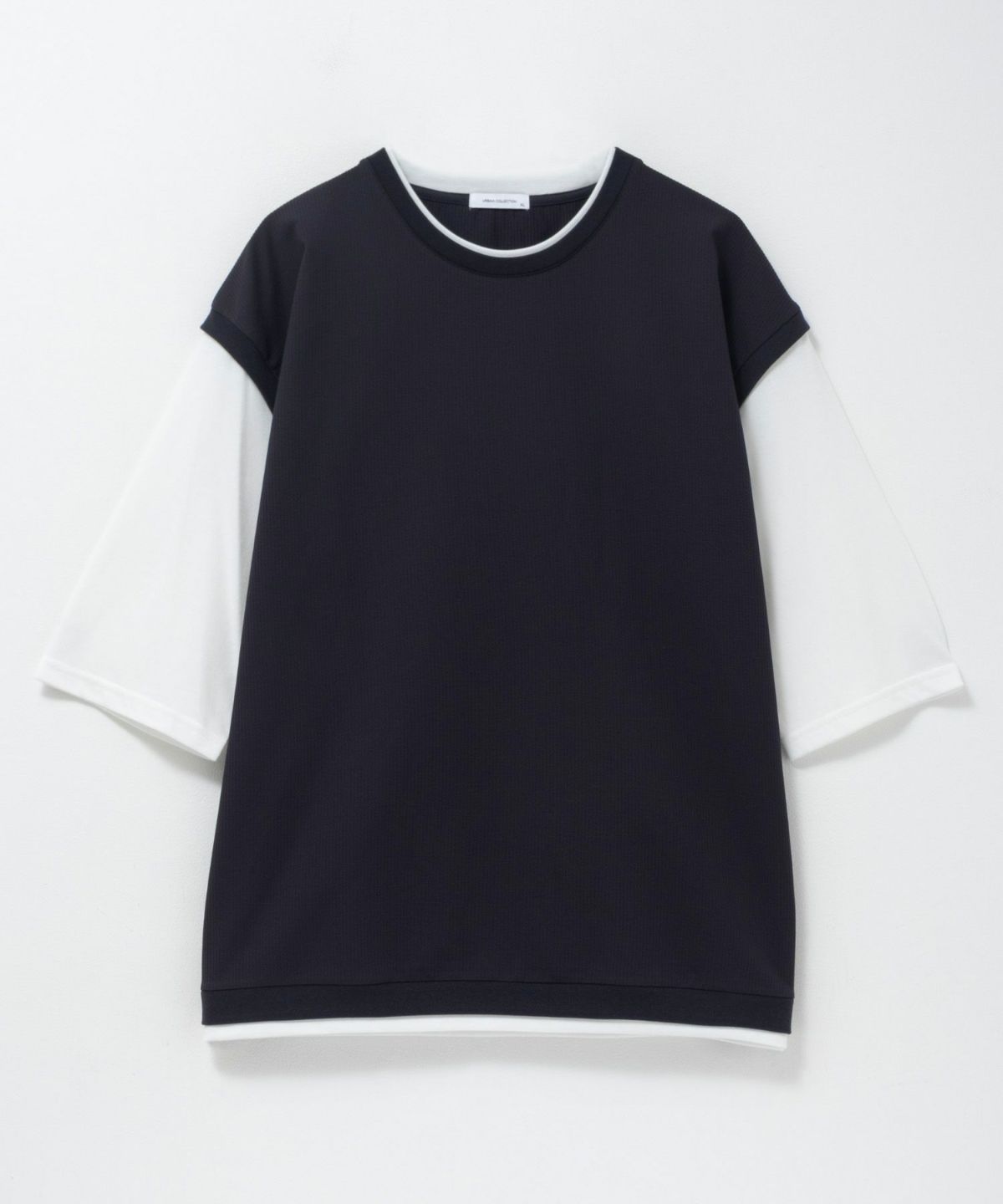 URBAN COLLECTION カットサッカーベストレイヤードTシャツ メンズ