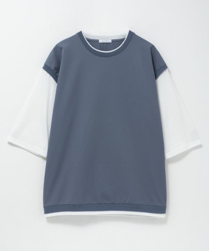 URBAN COLLECTION カットサッカーベストレイヤードTシャツ メンズ商品画像-25