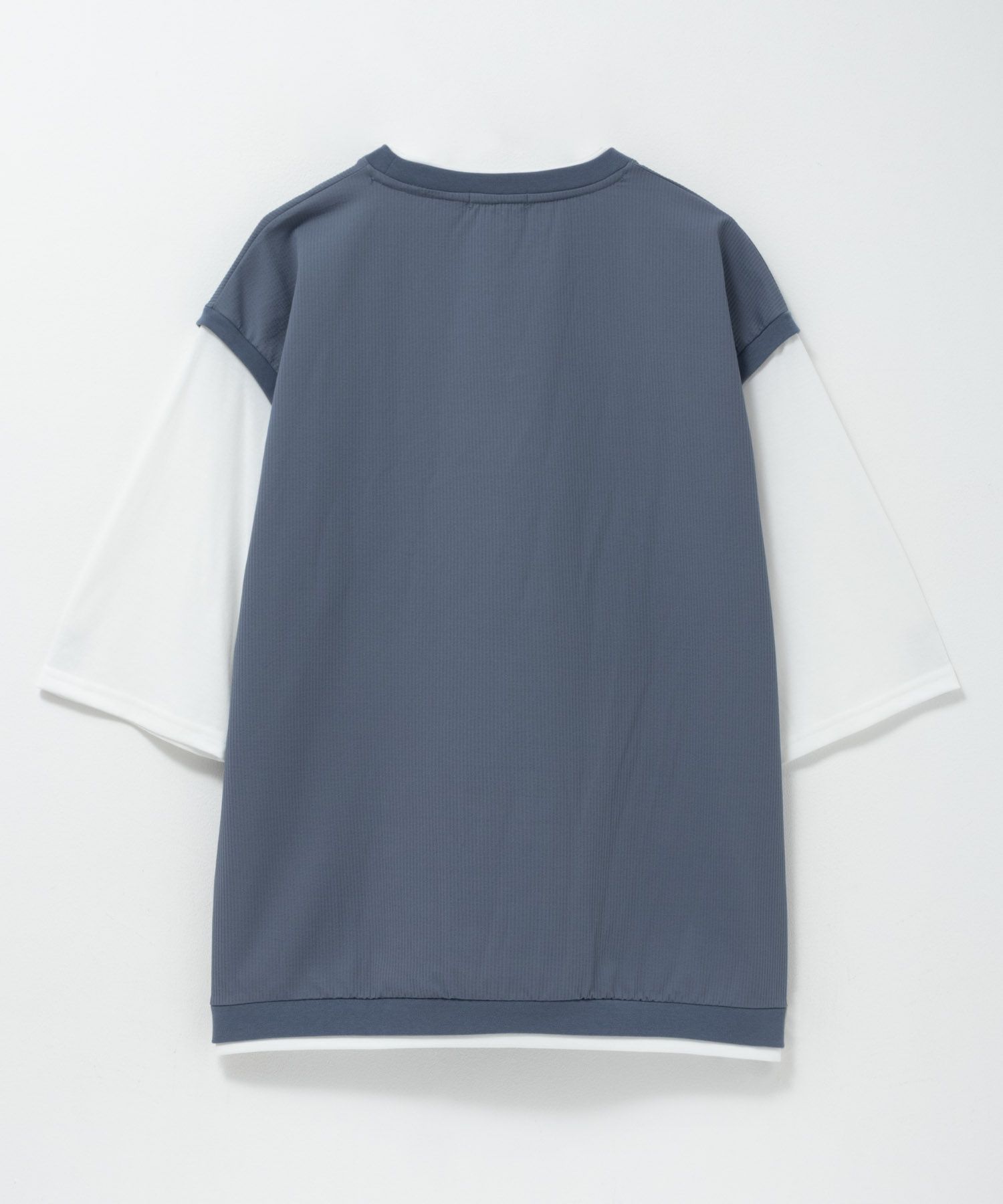 URBAN COLLECTION カットサッカーベストレイヤードTシャツ メンズ