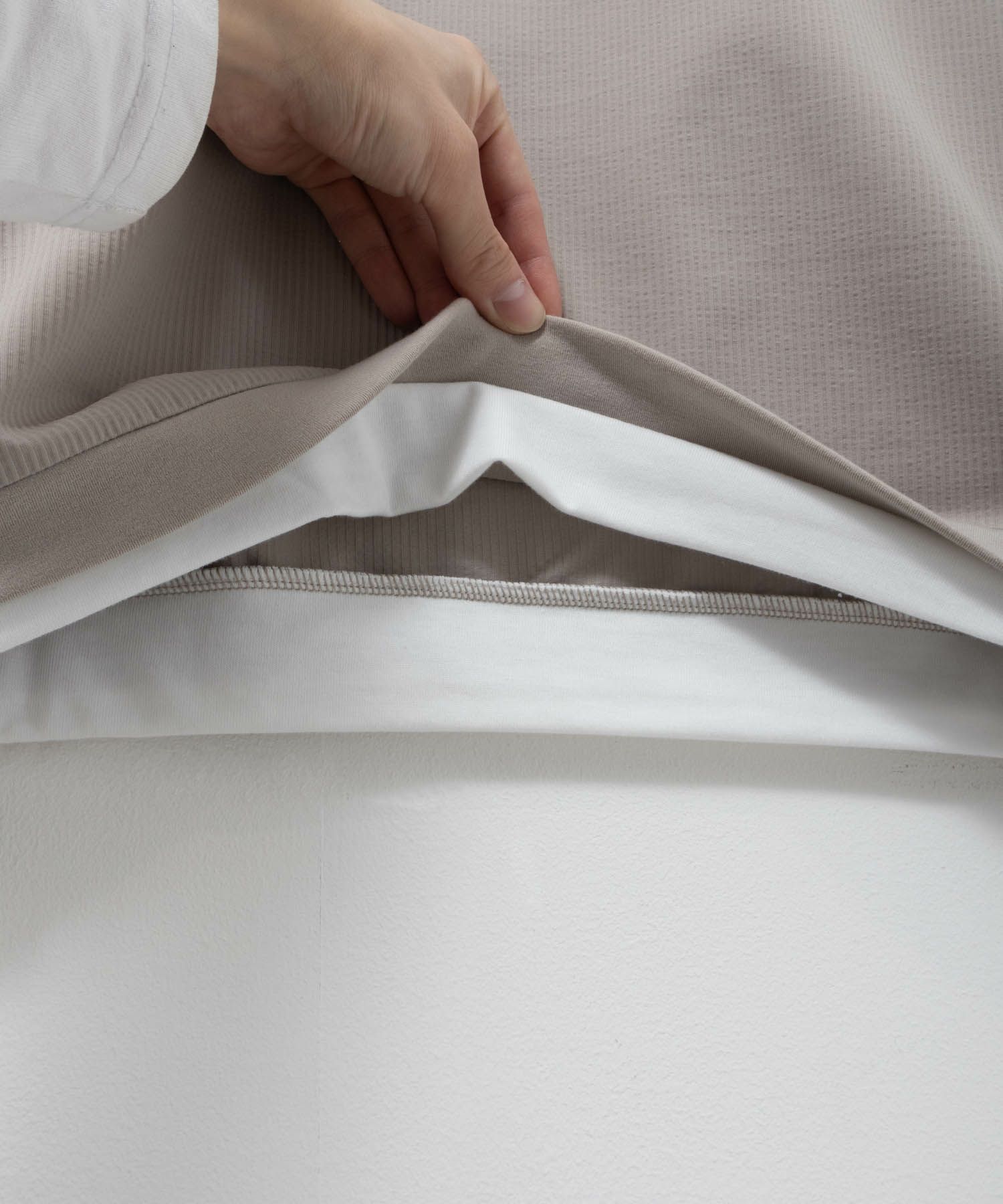 URBAN COLLECTION  カットサッカーベストレイヤードTシャツ メンズ商品画像-27