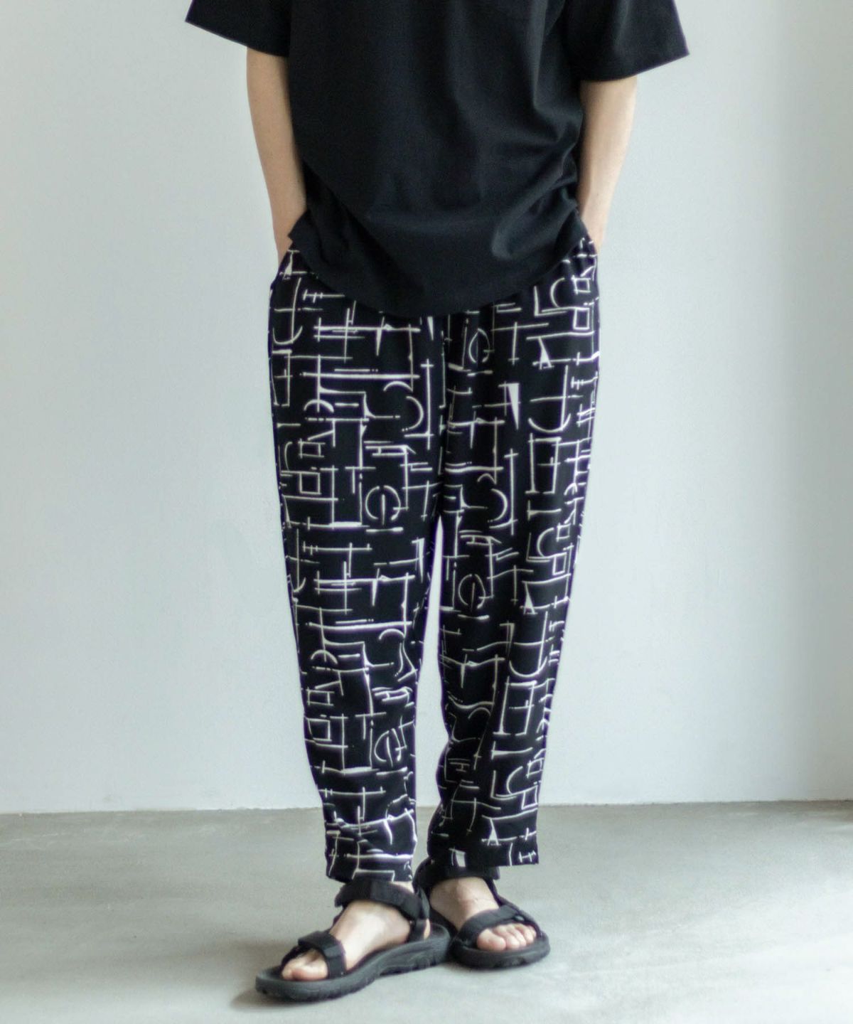 NAVY SARARI レーヨンアンクルパンツ メンズ