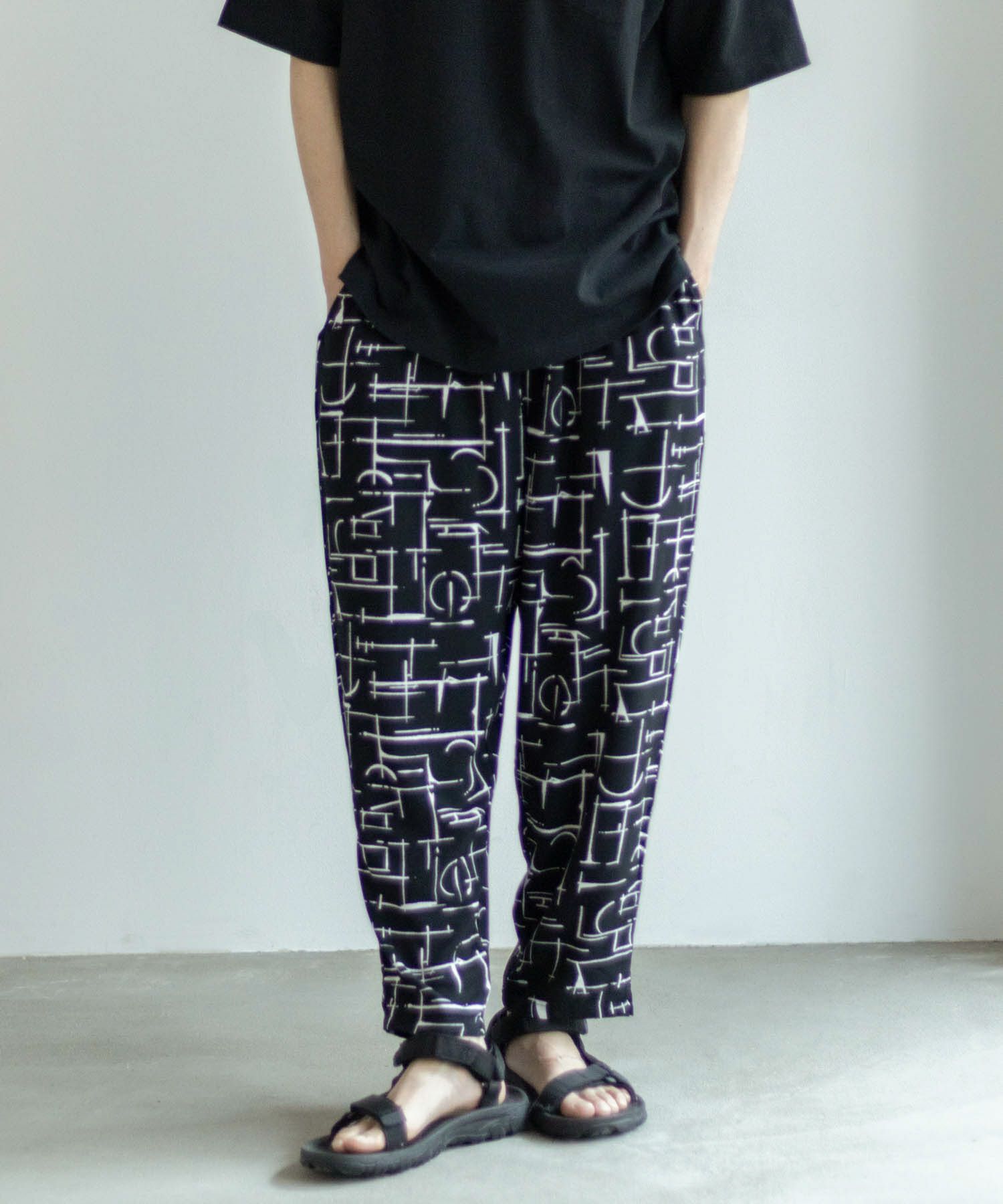 [期間限定価格]NAVY SARARI  レーヨンアンクルパンツ メンズ商品サムネイル-1