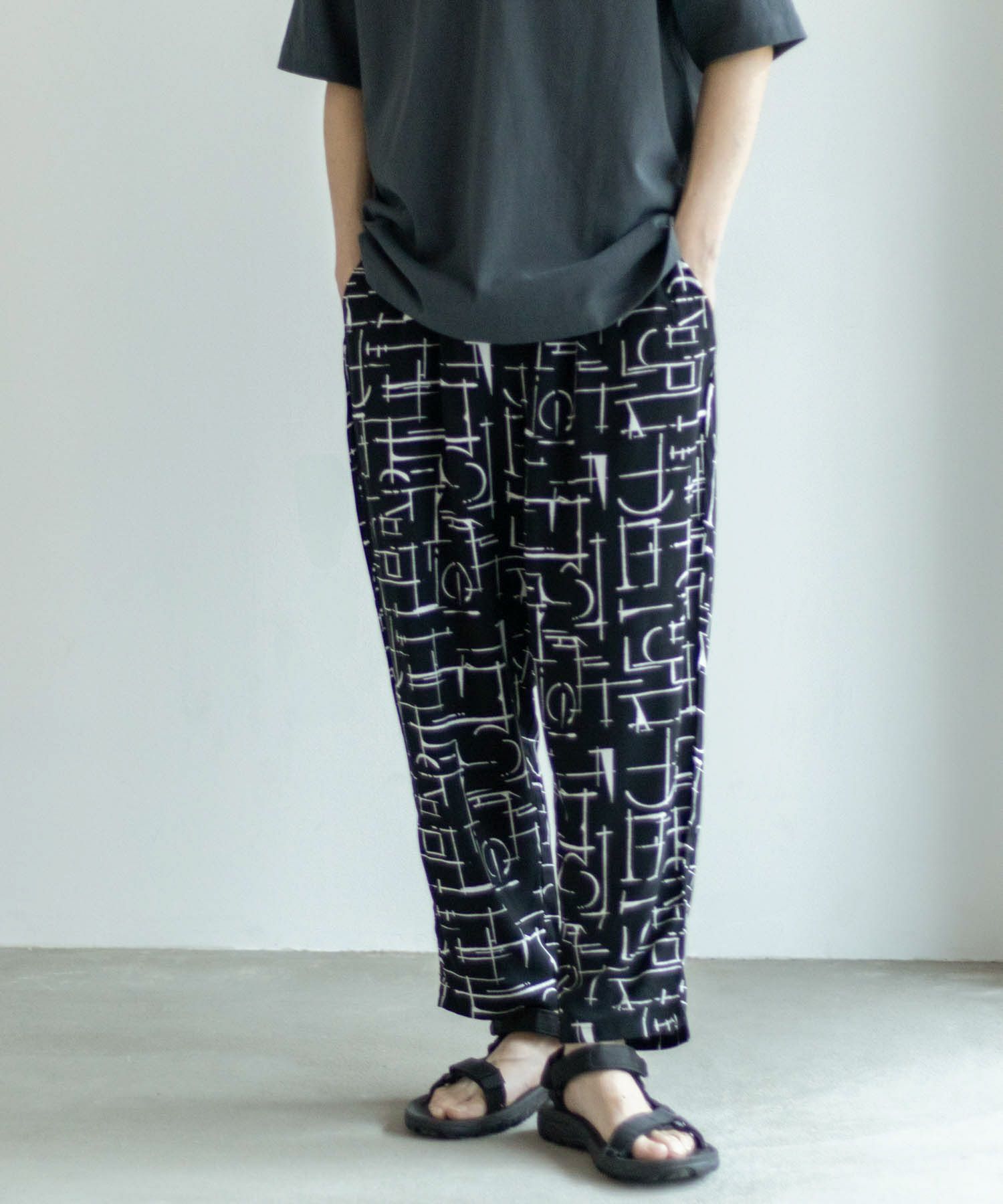 [期間限定価格]NAVY SARARI  レーヨンアンクルパンツ メンズ商品サムネイル-5