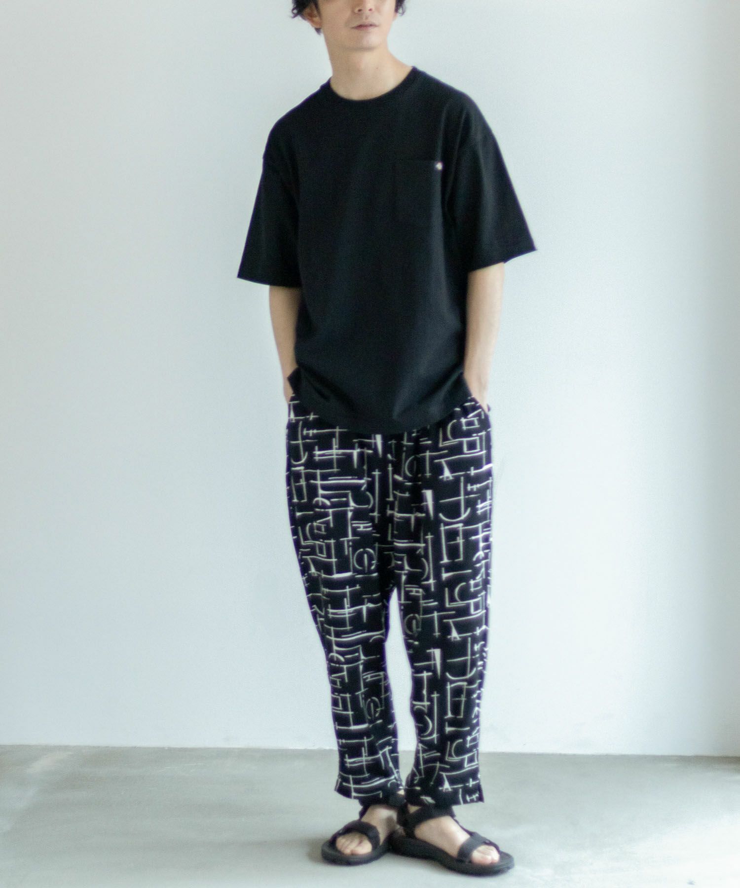 NAVY SARARI レーヨンアンクルパンツ メンズ