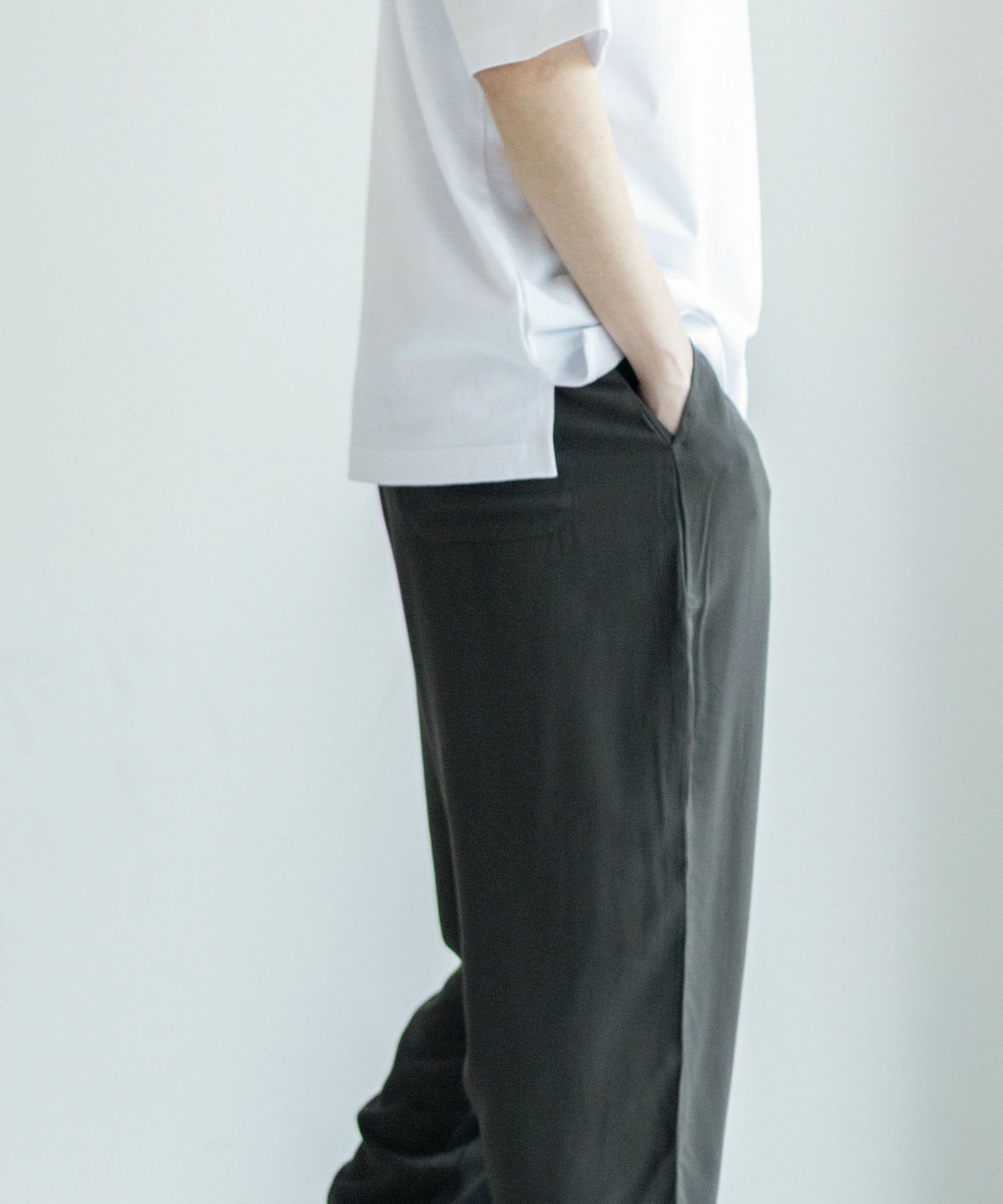 NAVY SARARI レーヨンアンクルパンツ メンズ