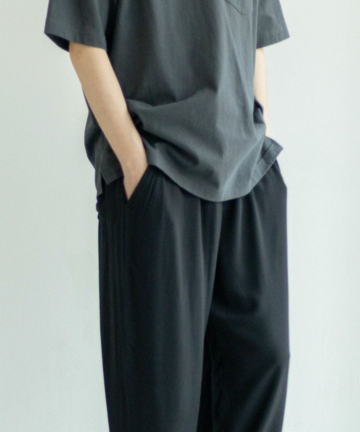 NAVY SARARI レーヨンアンクルパンツ メンズ