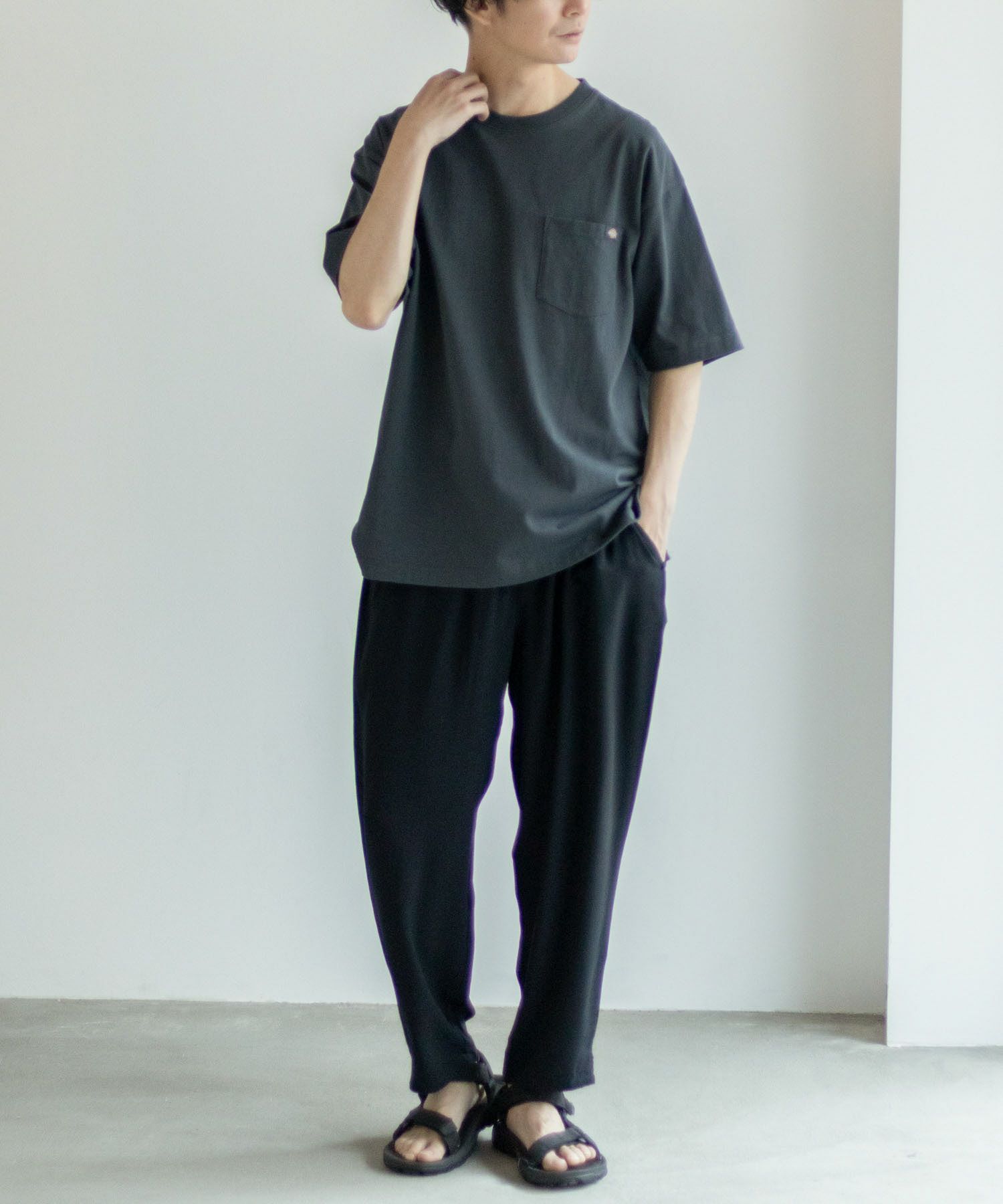 [期間限定価格]NAVY SARARI  レーヨンアンクルパンツ メンズ商品サムネイル-18