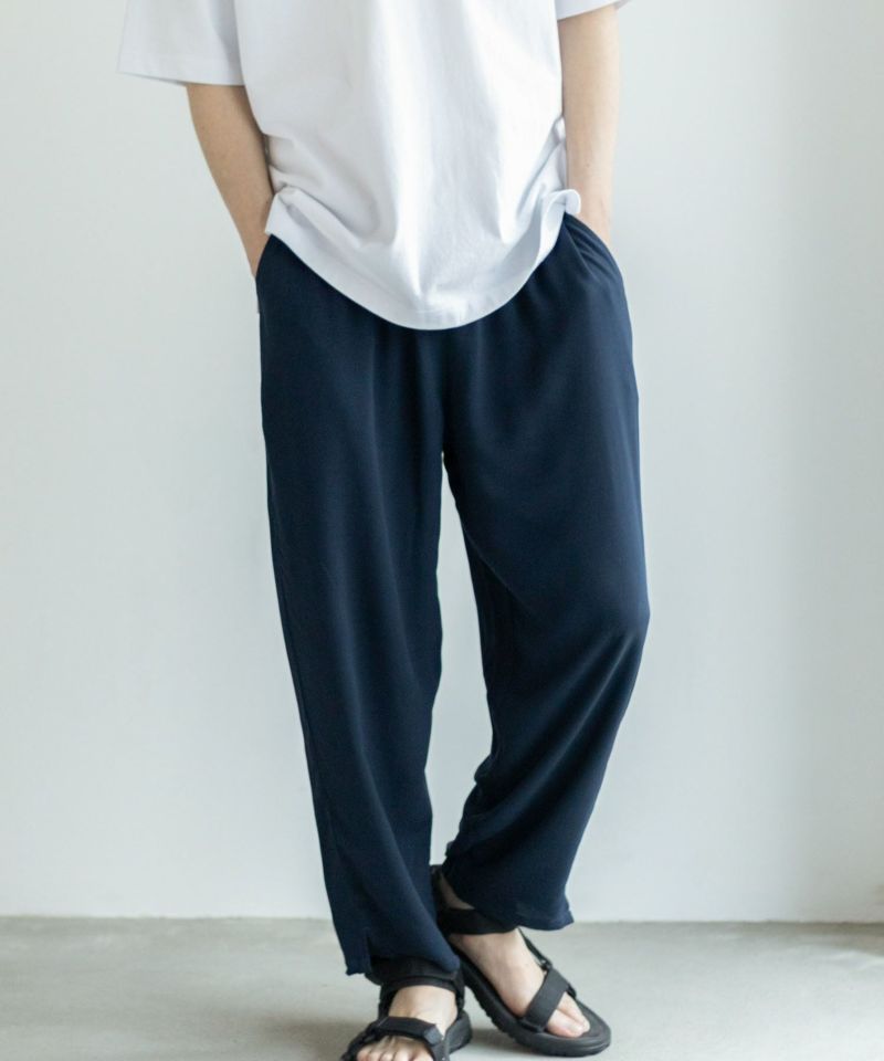[期間限定価格]NAVY SARARI  レーヨンアンクルパンツ メンズ商品画像-21