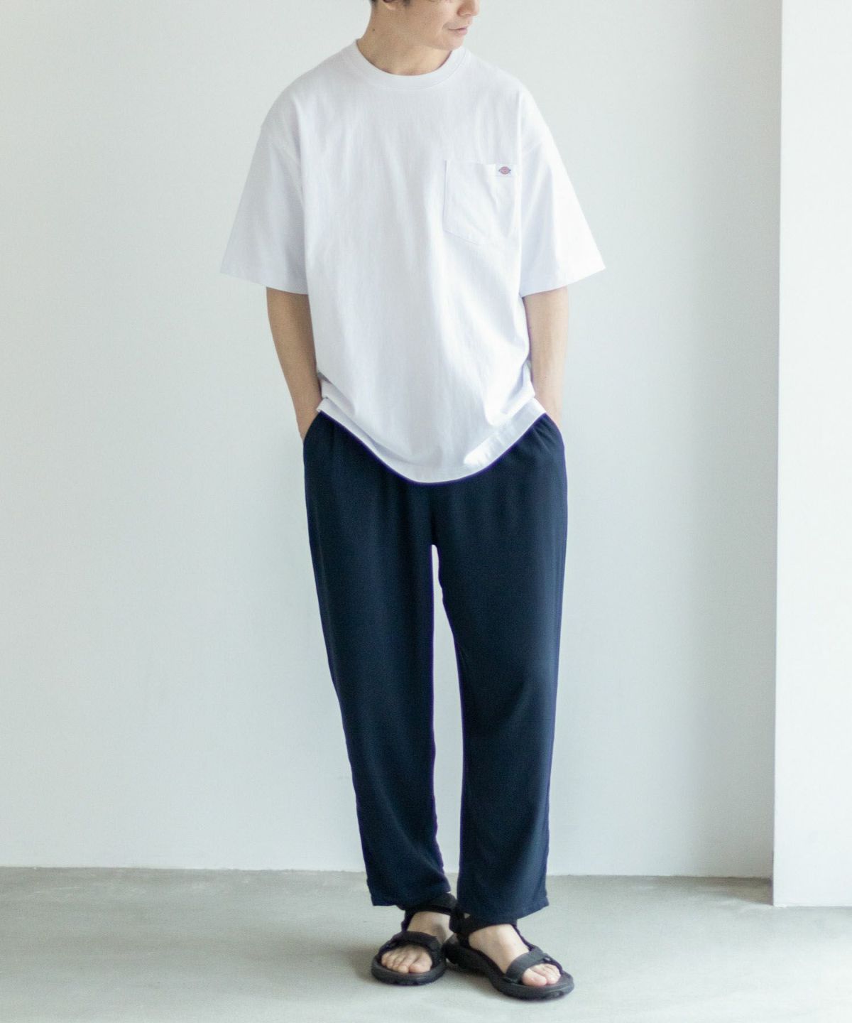 NAVY SARARI レーヨンアンクルパンツ メンズ