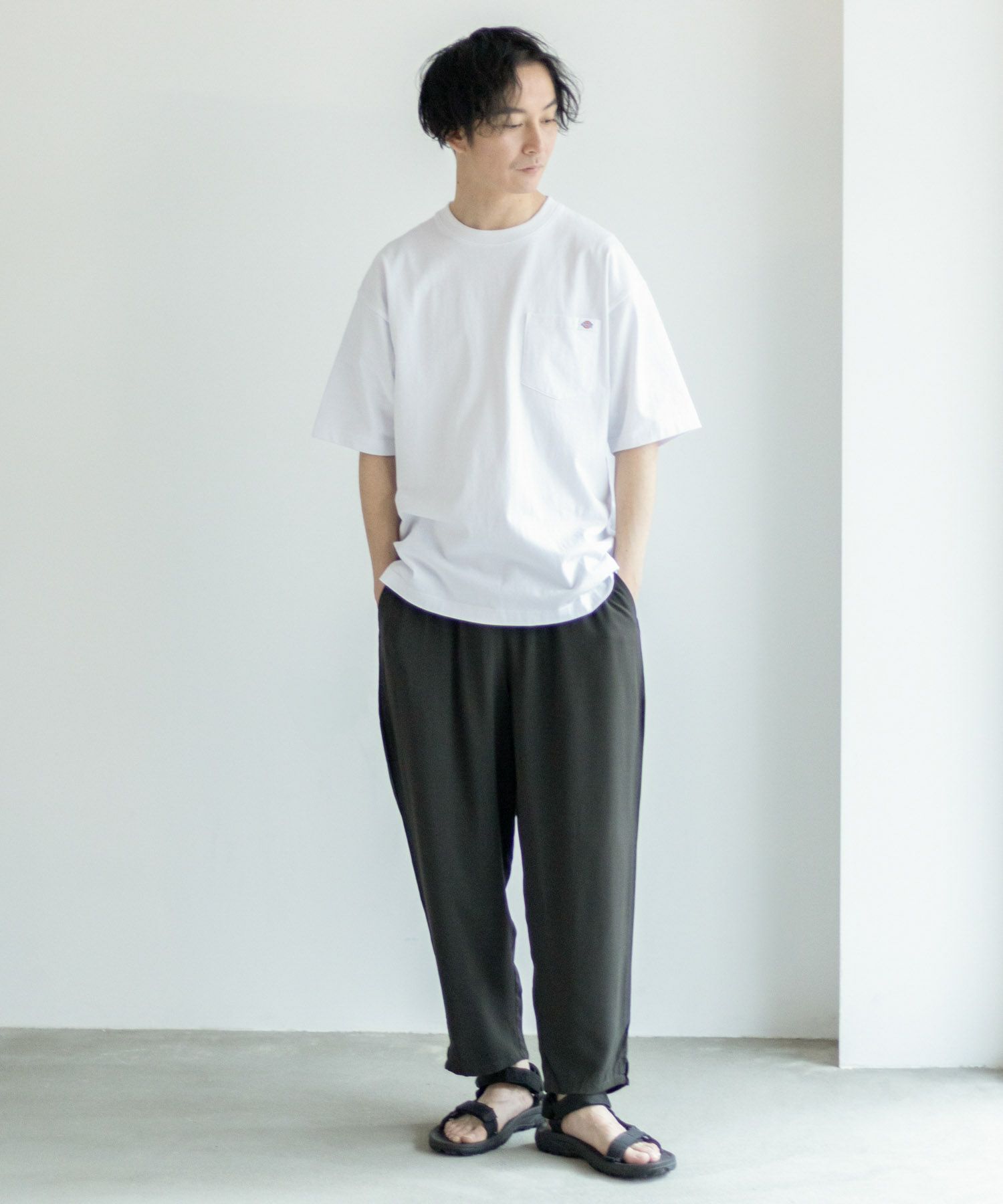 NAVY SARARI レーヨンアンクルパンツ メンズ