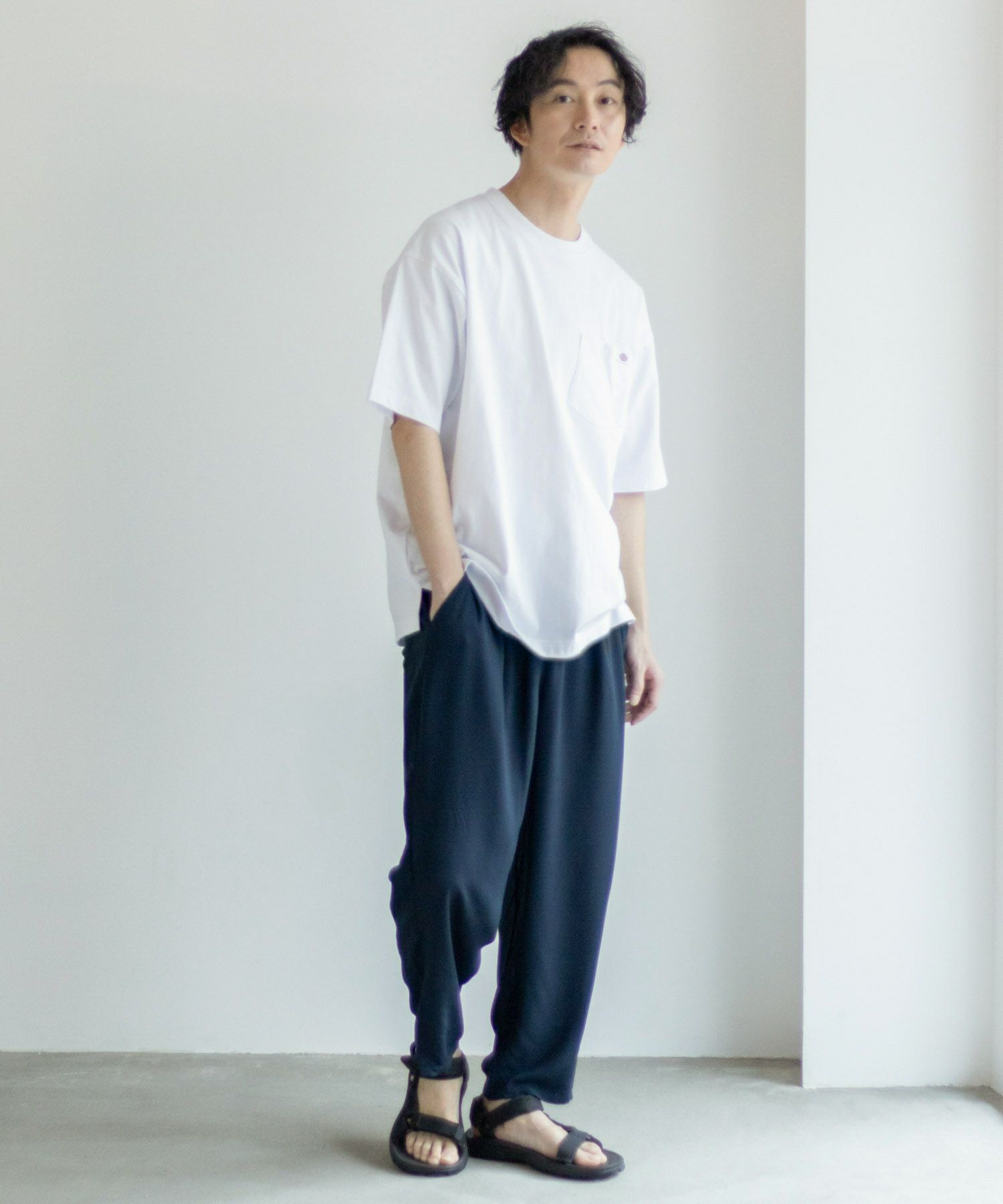 [期間限定価格]NAVY SARARI  レーヨンアンクルパンツ メンズ商品サムネイル-40
