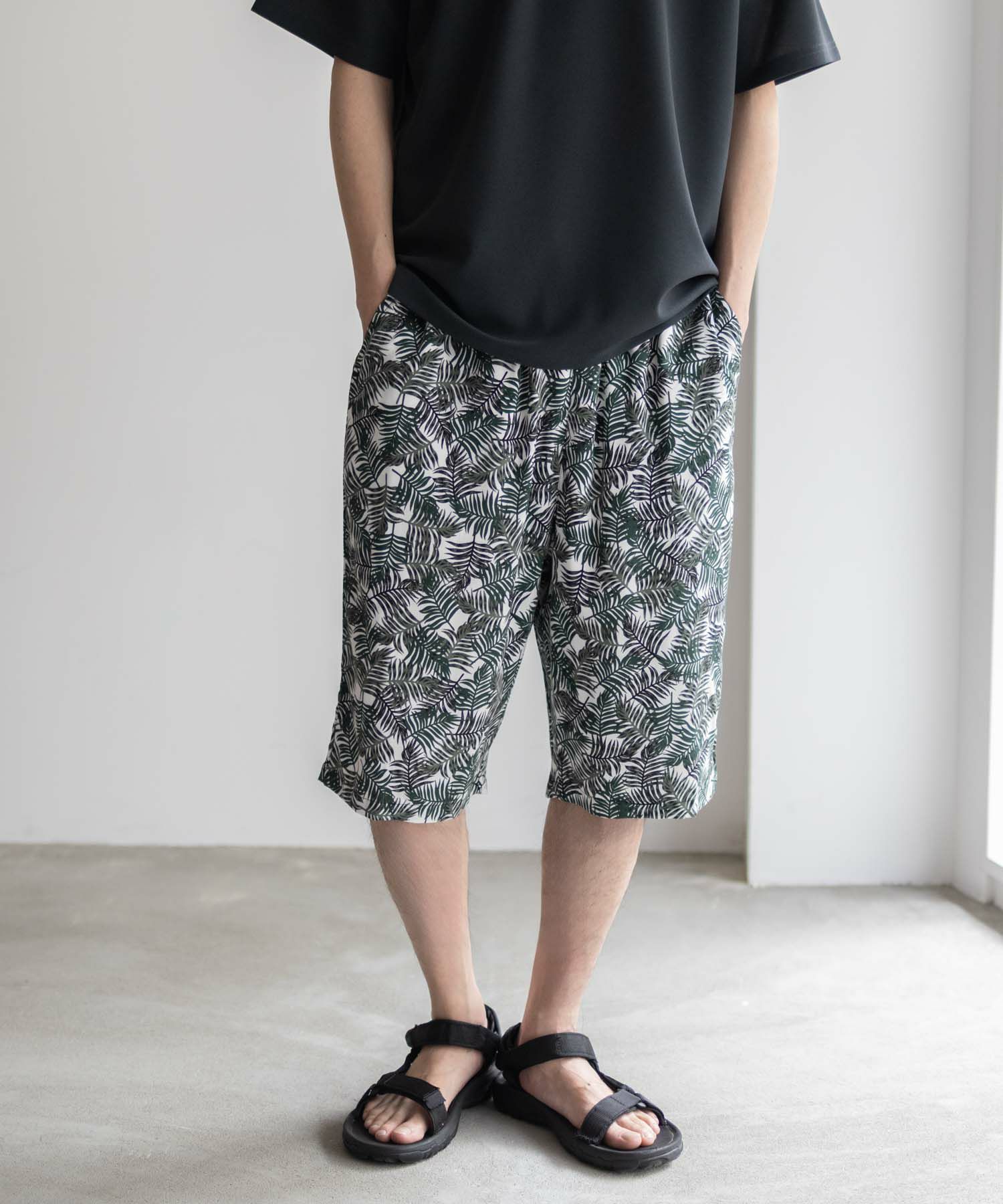 NAVY SARARI  レーヨンステテコ 総柄 メンズ商品画像-1