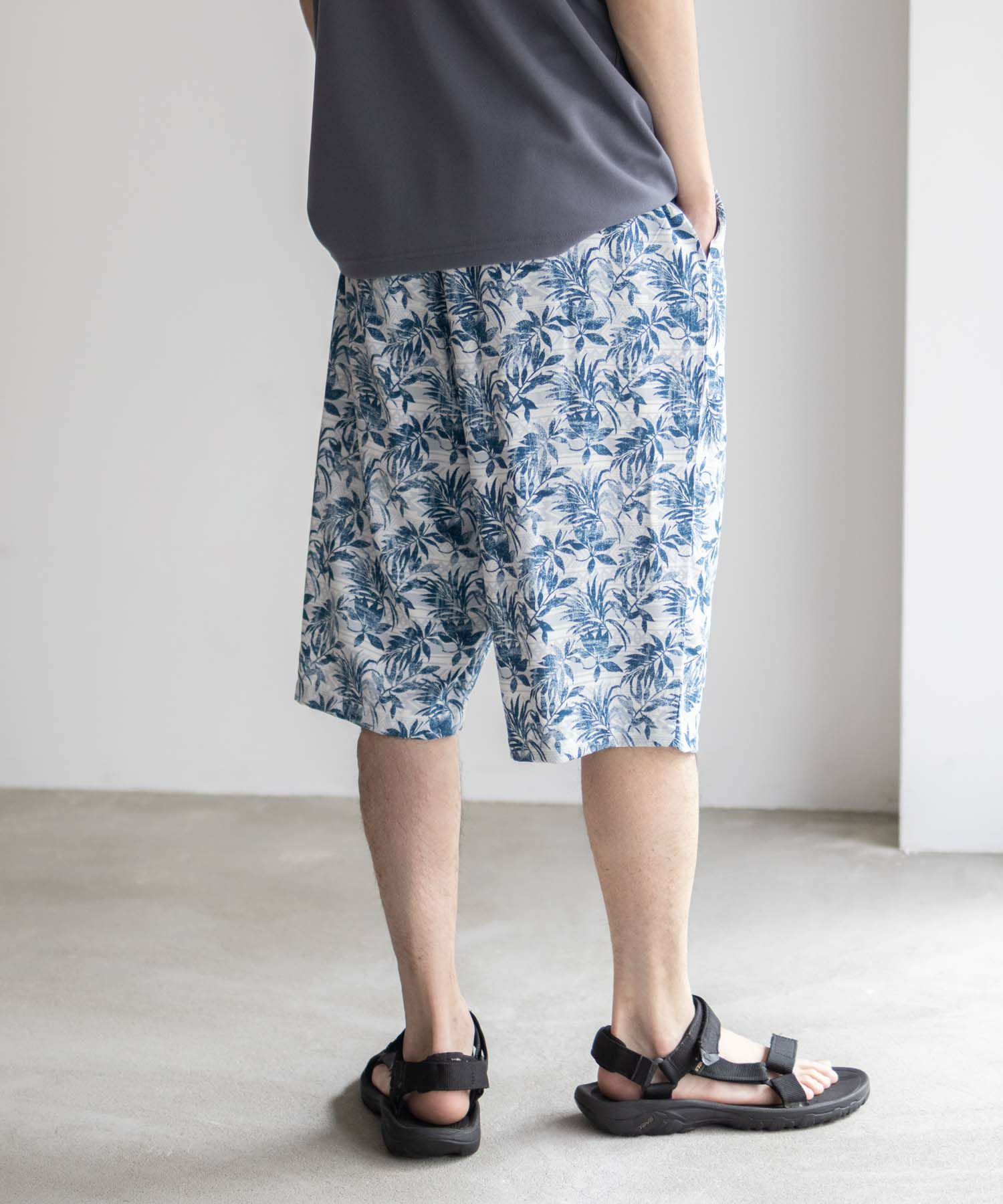 NAVY SARARI レーヨンステテコ 総柄 メンズ