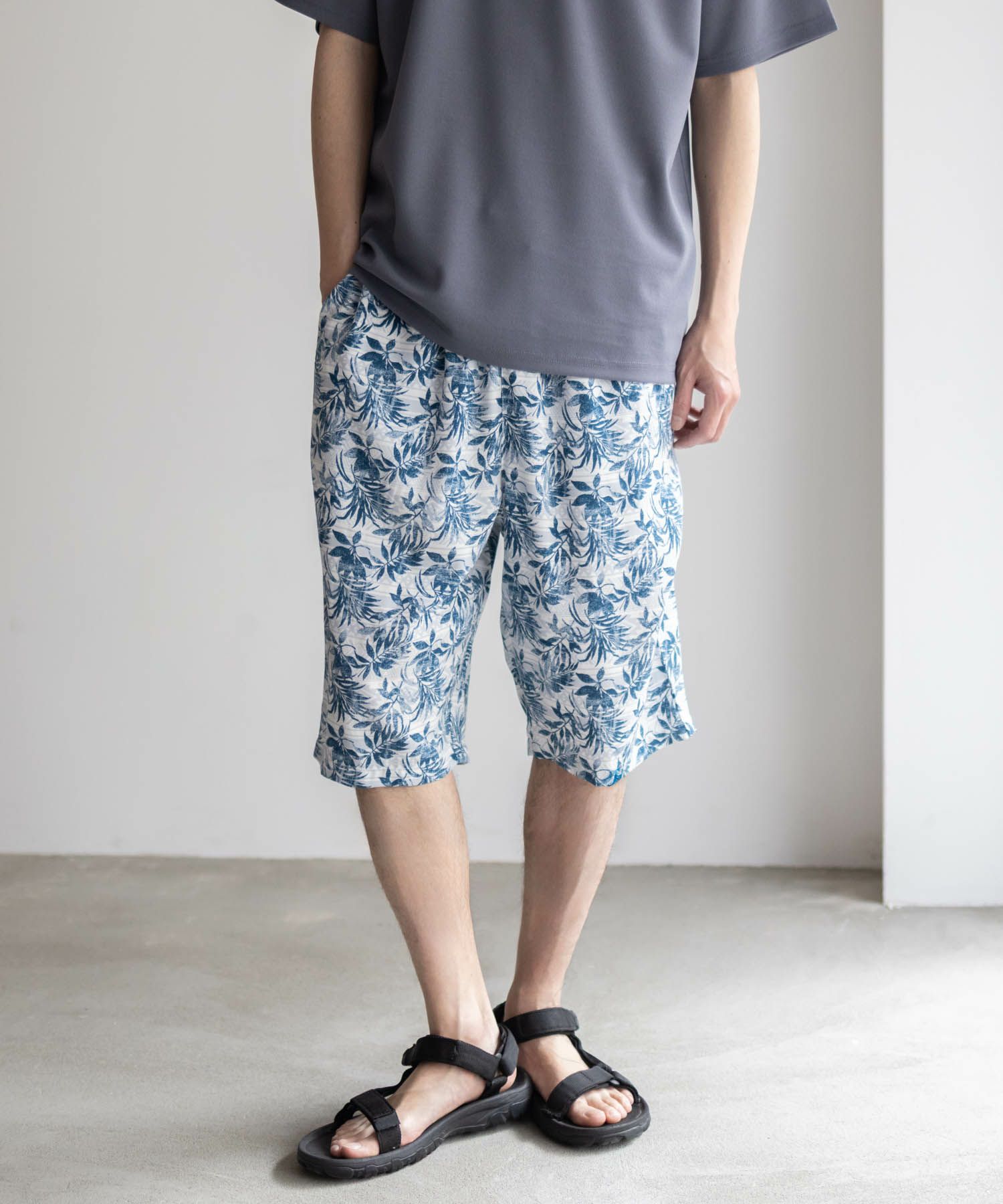 NAVY SARARI レーヨンステテコ 総柄 メンズ