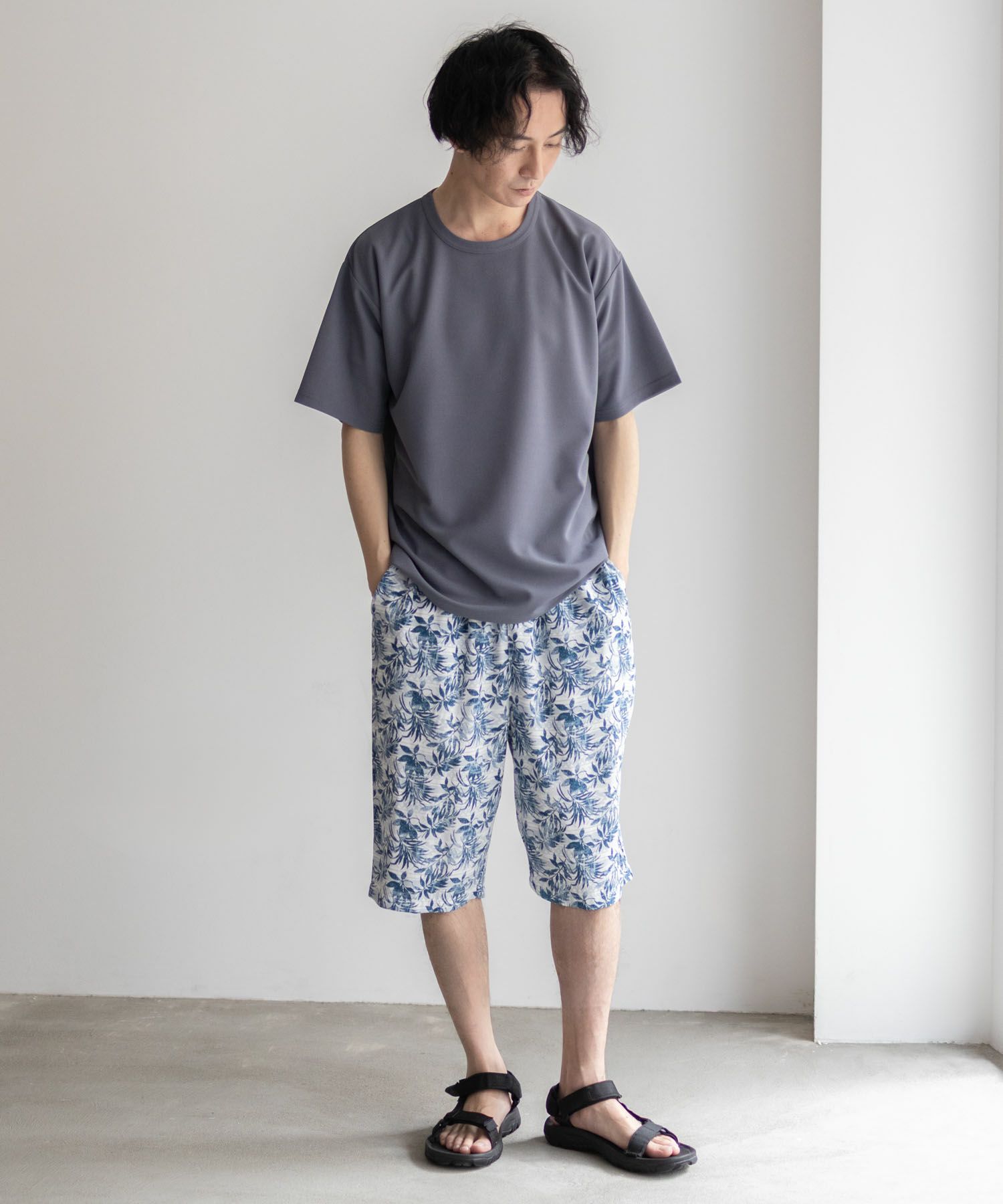 NAVY SARARI レーヨンステテコ 総柄 メンズ