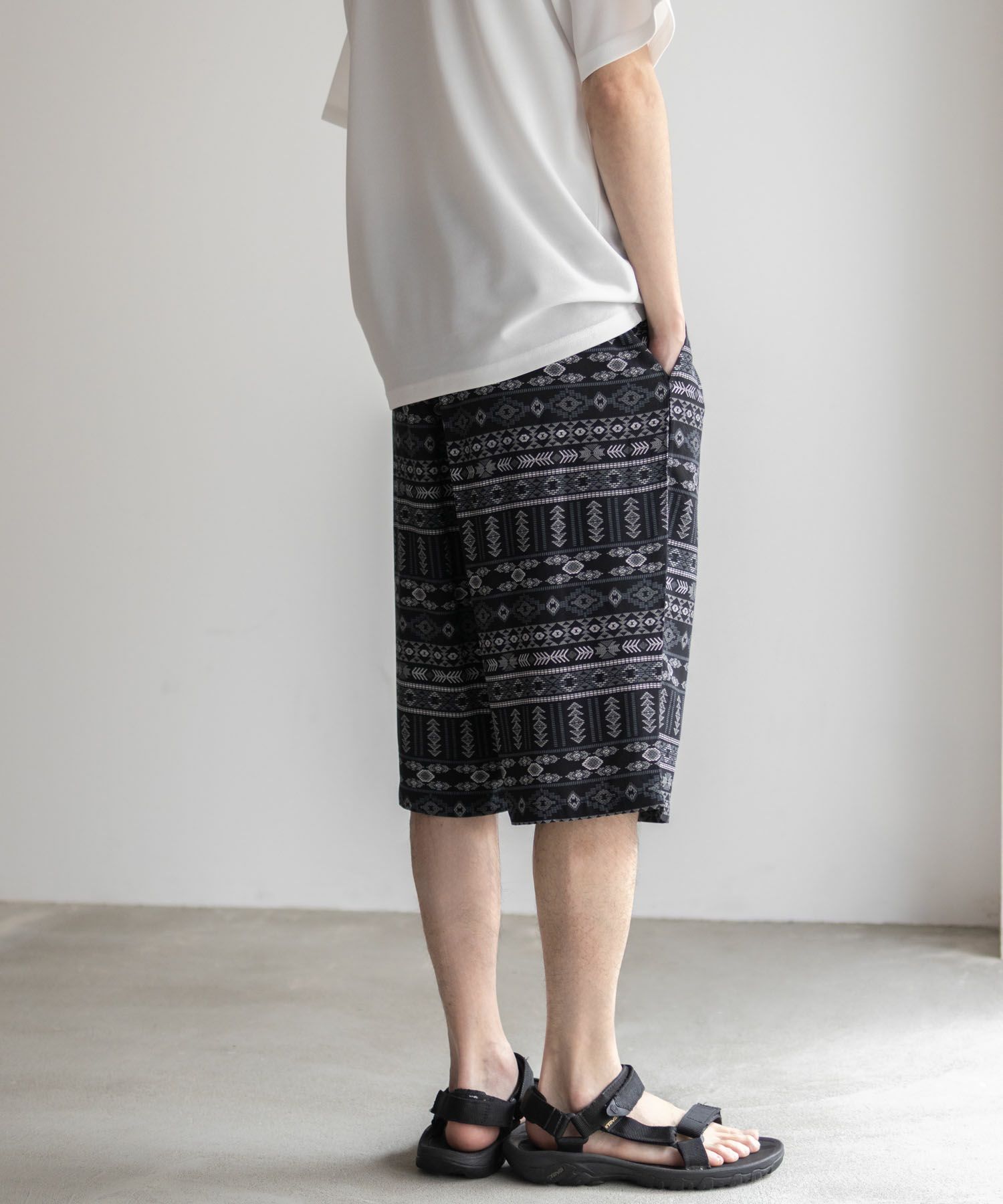 NAVY SARARI レーヨンステテコ 総柄 メンズ