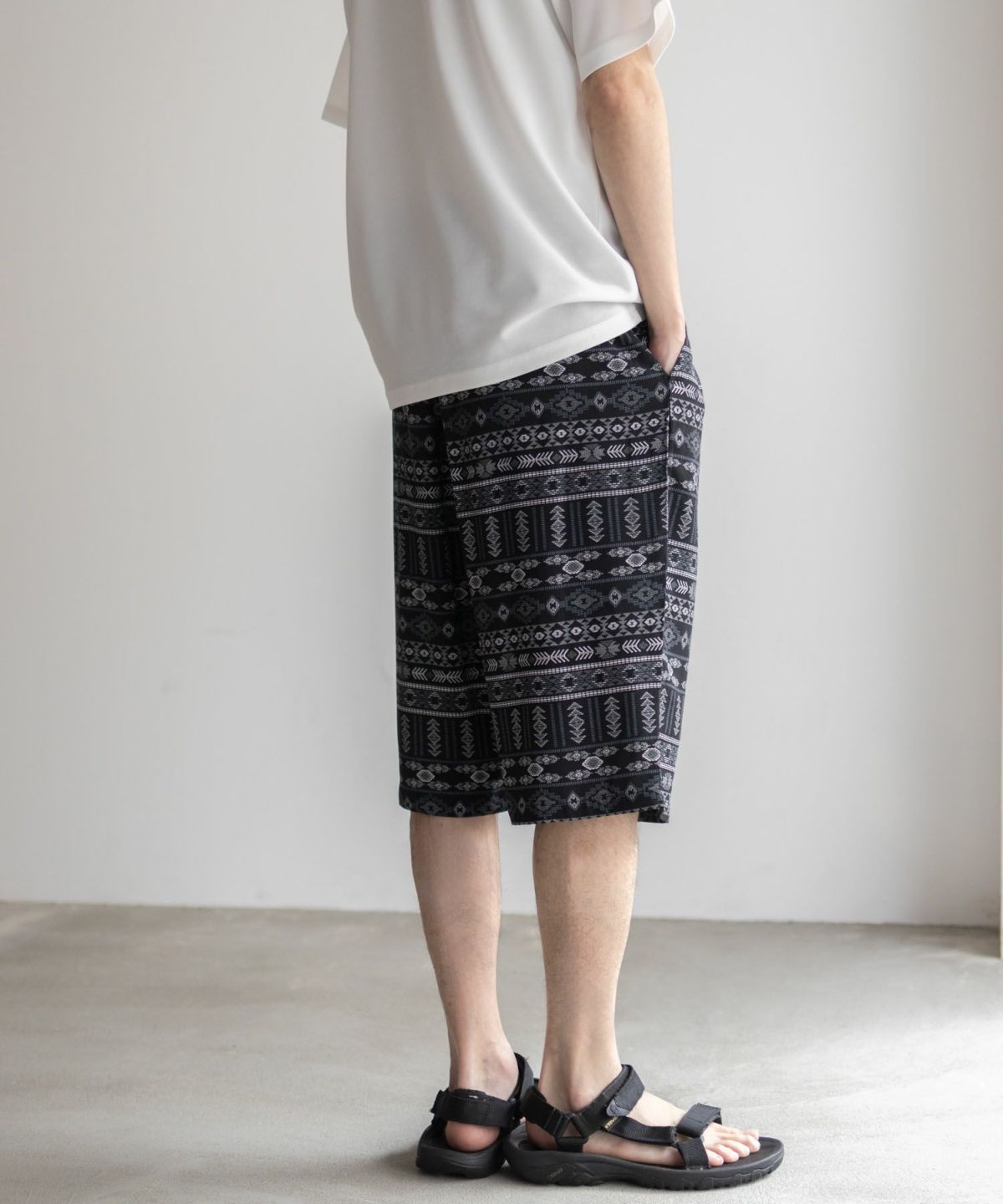 NAVY SARARI レーヨンステテコ 総柄 メンズ