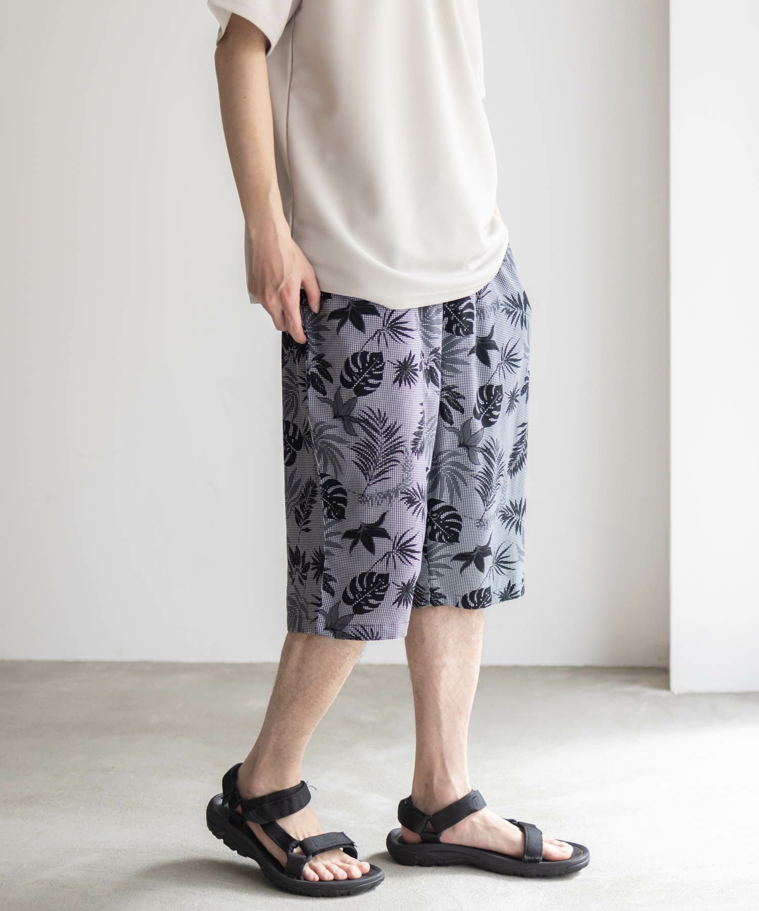 NAVY SARARI レーヨンステテコ 総柄 メンズ