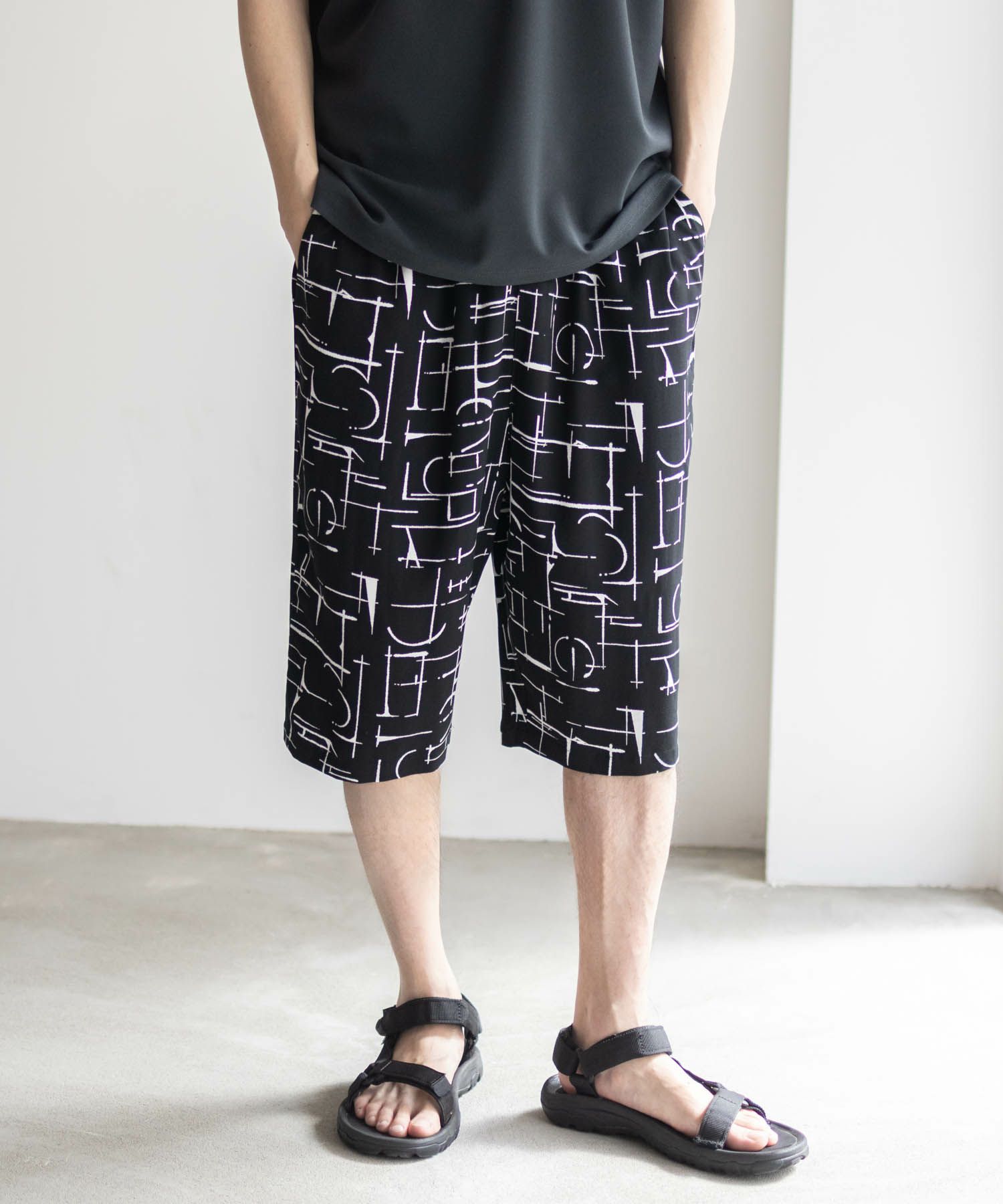 NAVY SARARI レーヨンステテコ 総柄 メンズ