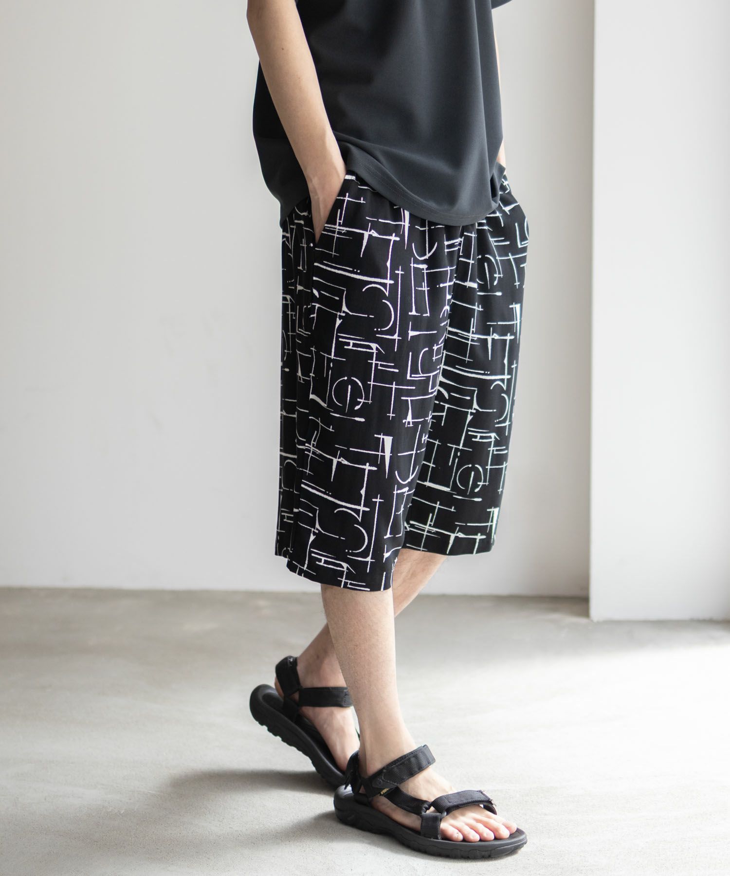 NAVY SARARI レーヨンステテコ 総柄 メンズ