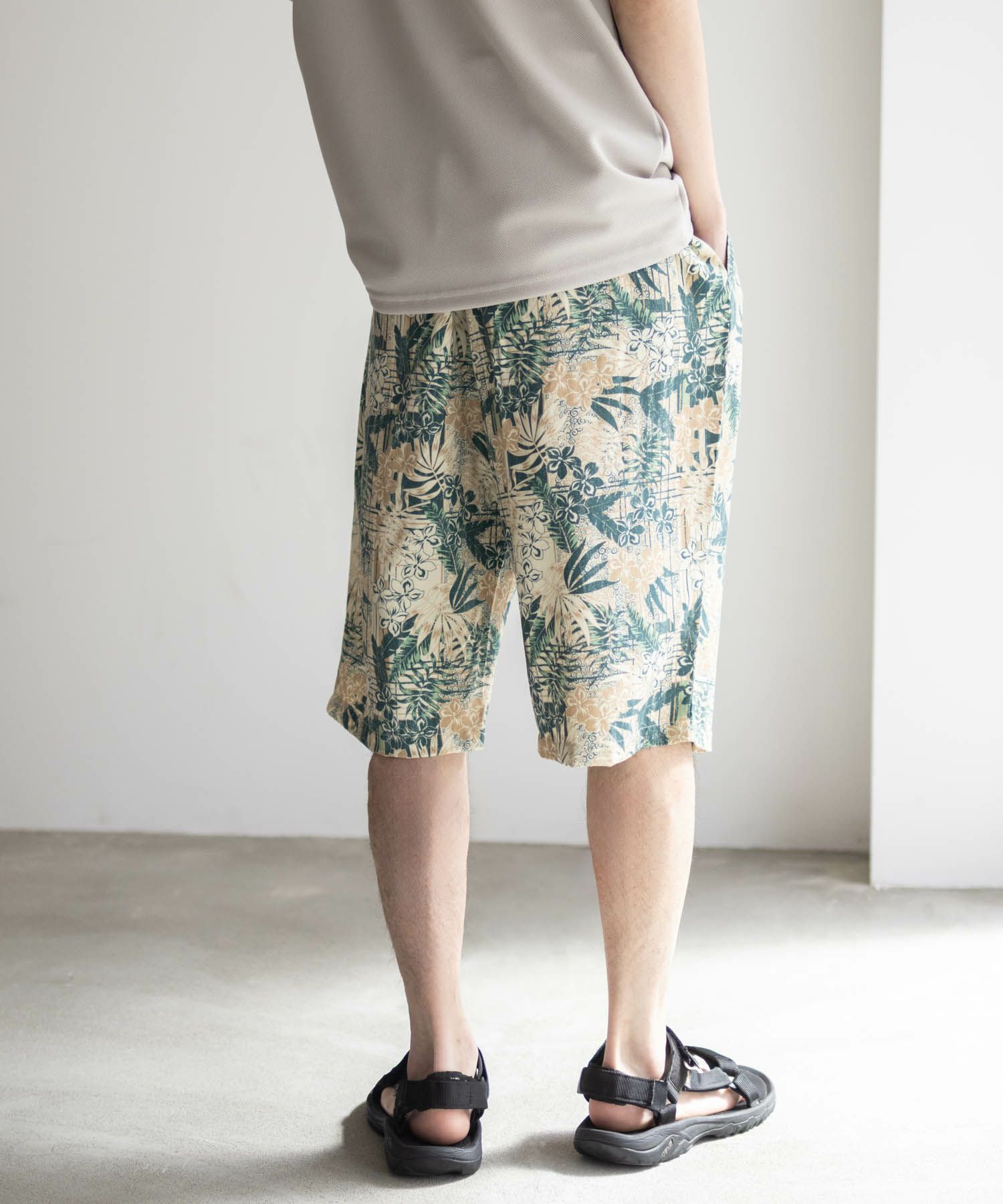 NAVY SARARI レーヨンステテコ 総柄 メンズ