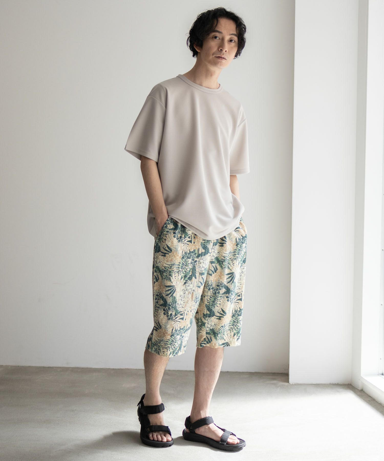 NAVY SARARI レーヨンステテコ 総柄 メンズ